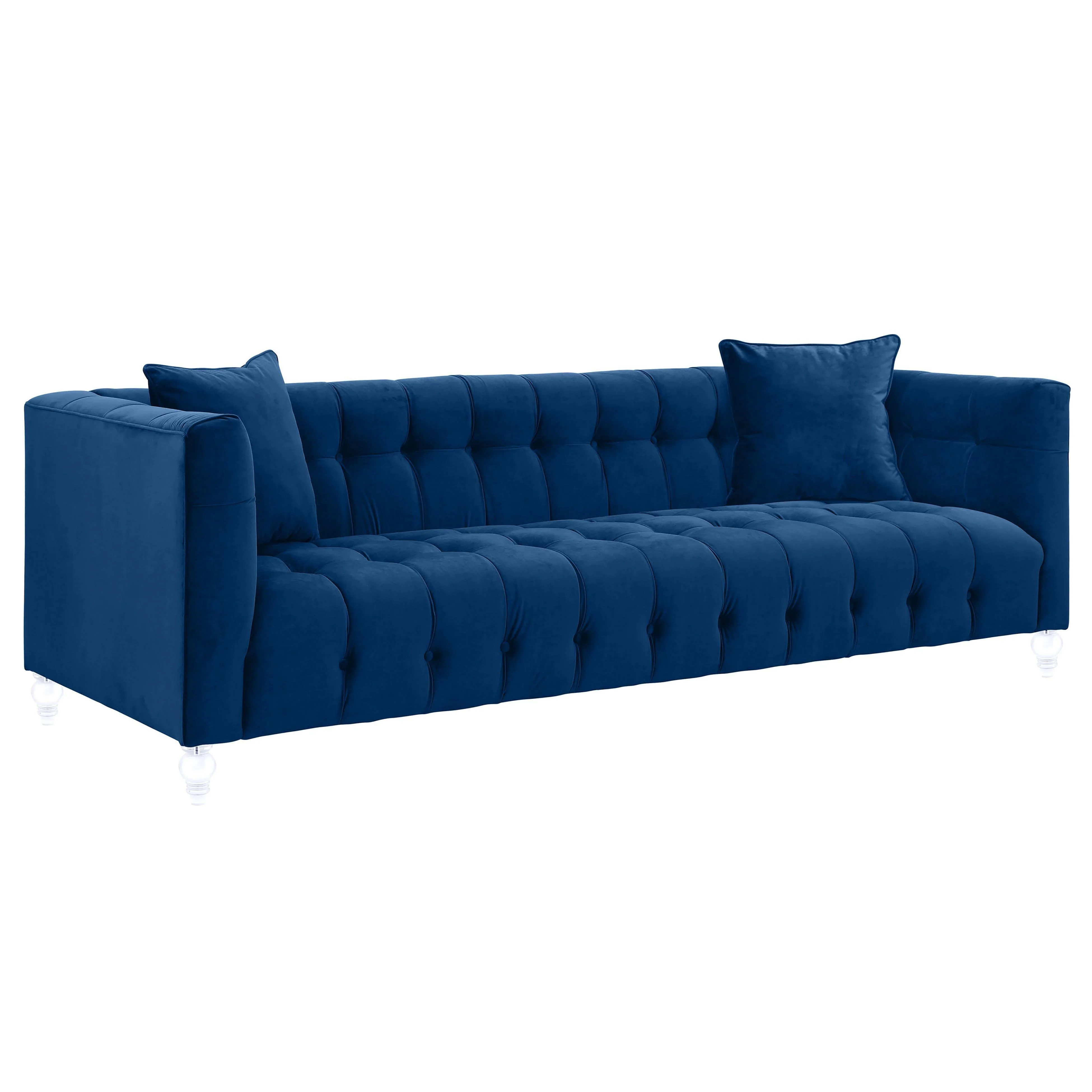 Bea Navy Velvet Sofa - Frankwebs