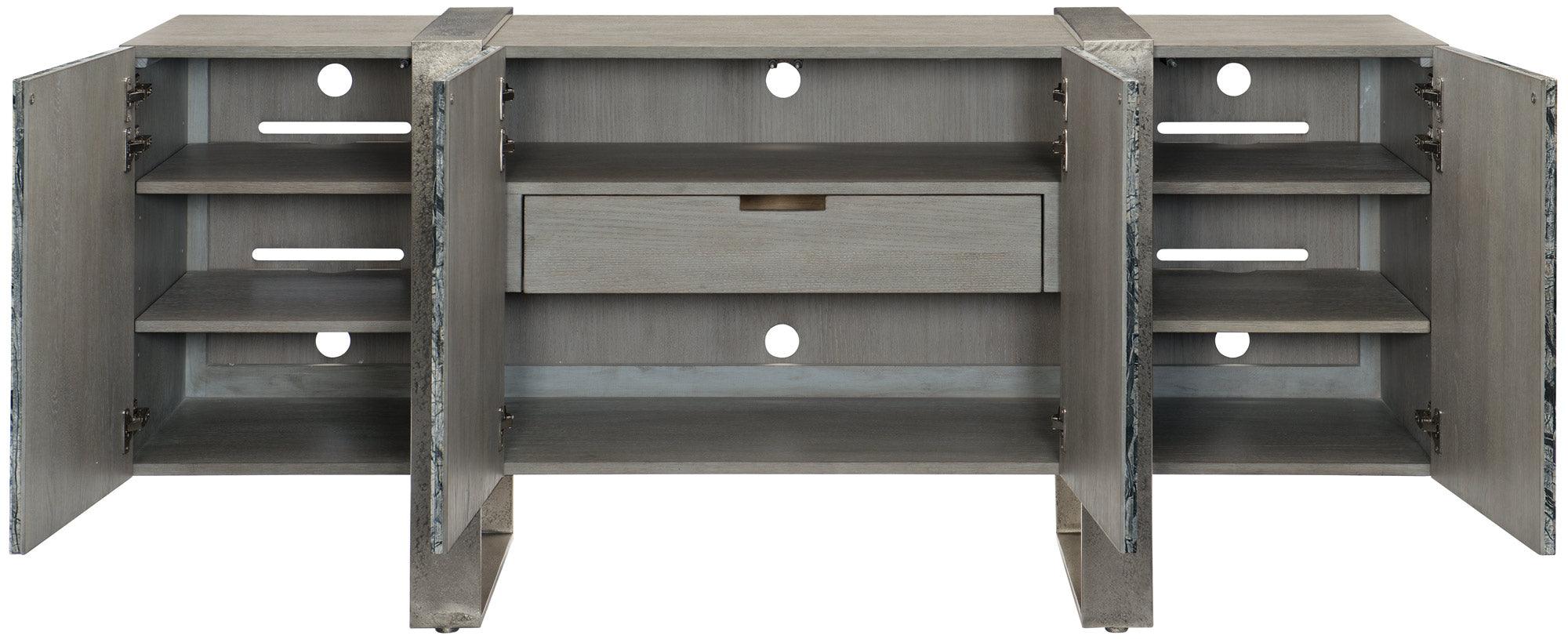 LINEA ENTERTAINMENT CREDENZA STAINLESS - Frankwebs