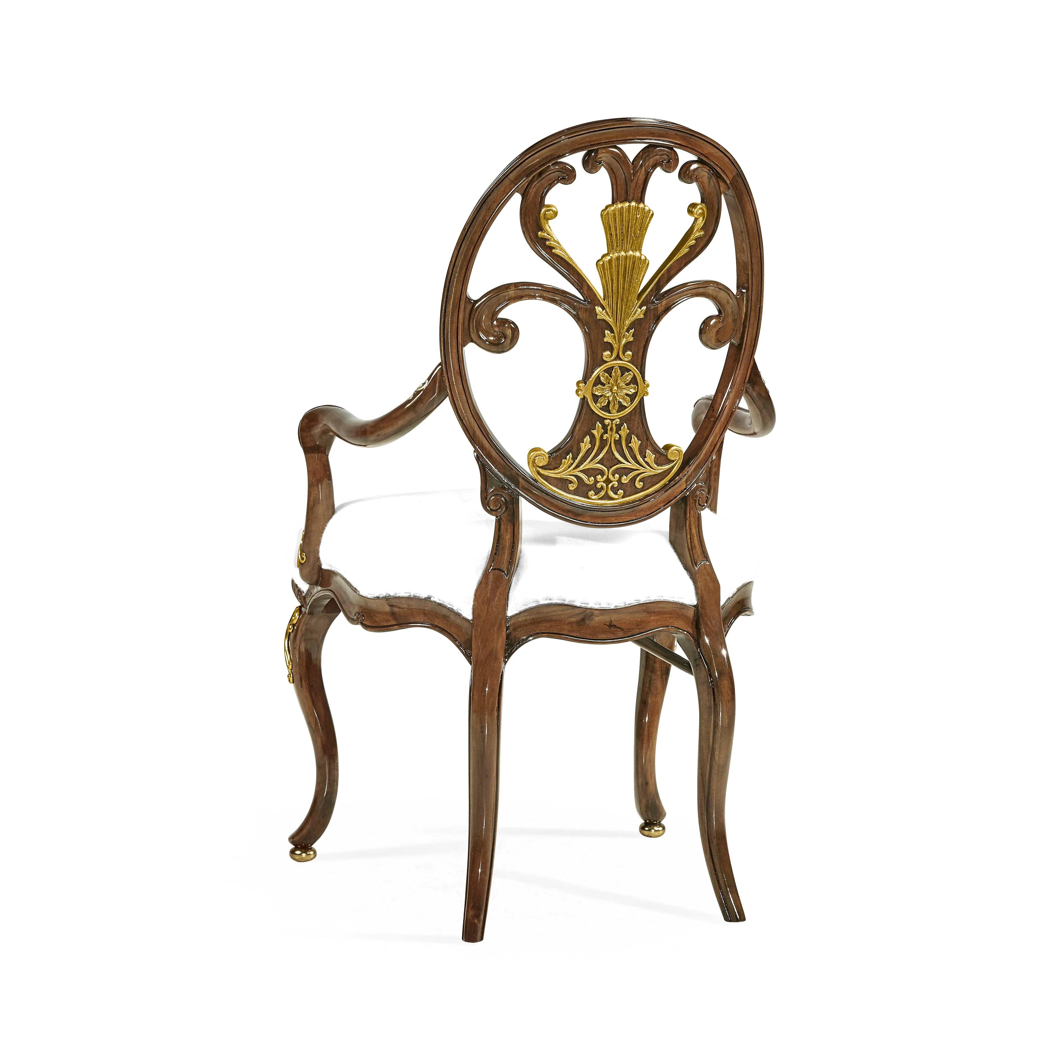 Traditional Accents Carving Oval Back Armchair - Frankwebs