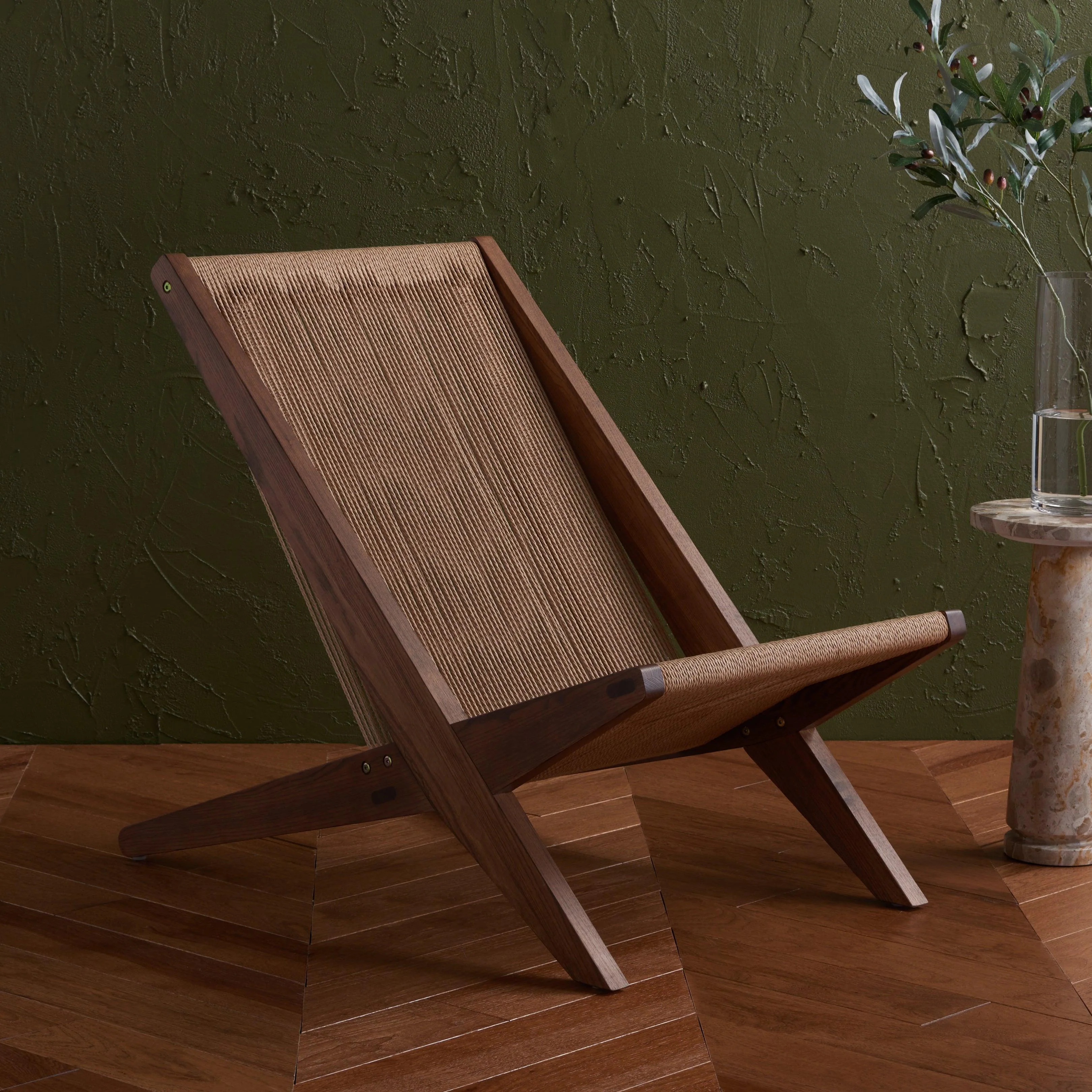 TRISHA FOLDING ROPE ACCENT CHAIR - Frankwebs