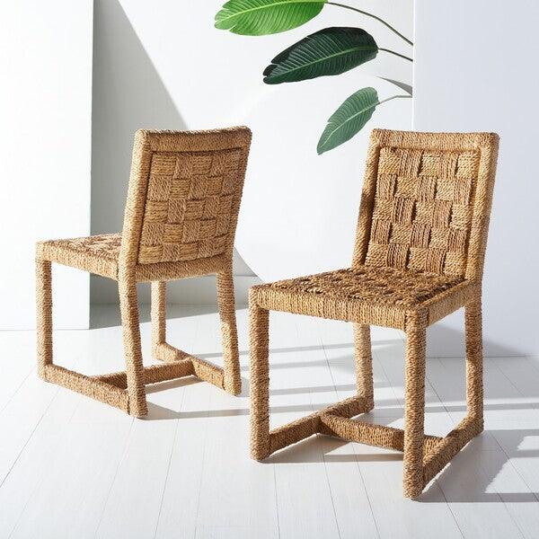 JERMAINE WOVEN DINING CHAIR (SET OF 2) - Frankwebs