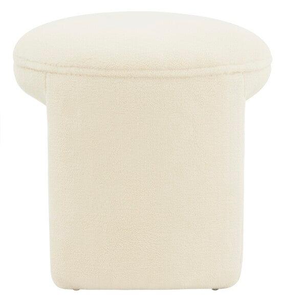 VIVIE FAUX SHEARLING OTTOMAN - Frankwebs