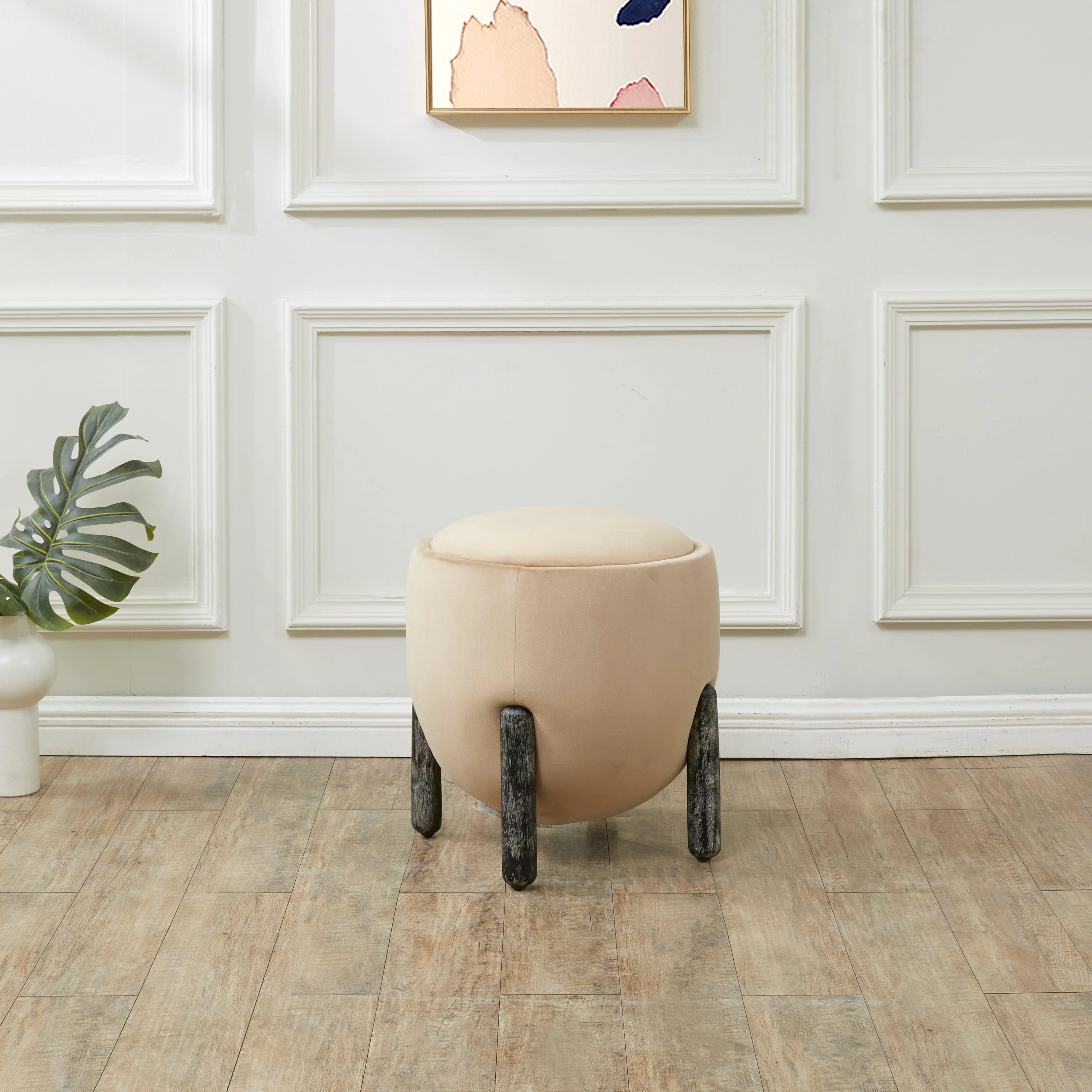 CLARABELLA UPHOLSTERED OTTOMAN - Frankwebs