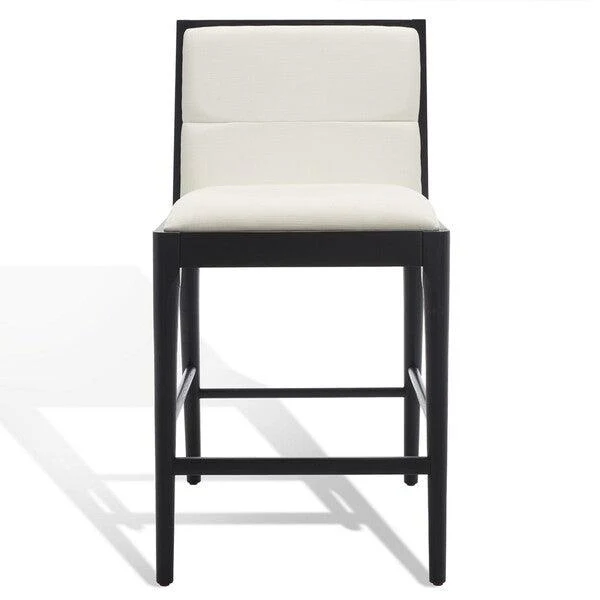 LAYCEE LINEN AND WOOD COUNTER STOOL - Frankwebs