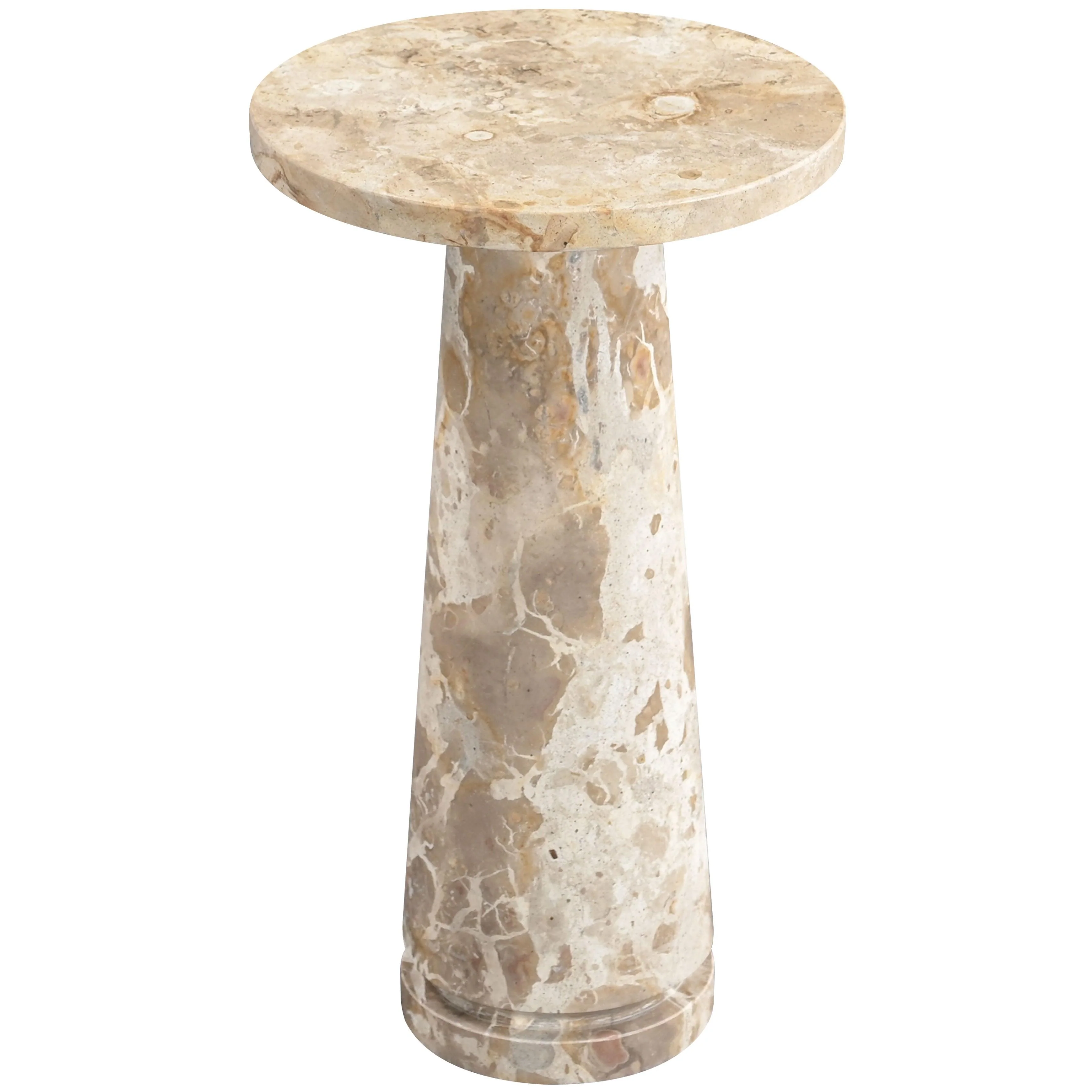 VALENTIA ROUND MARBLE ACCENT TABLE - Frankwebs