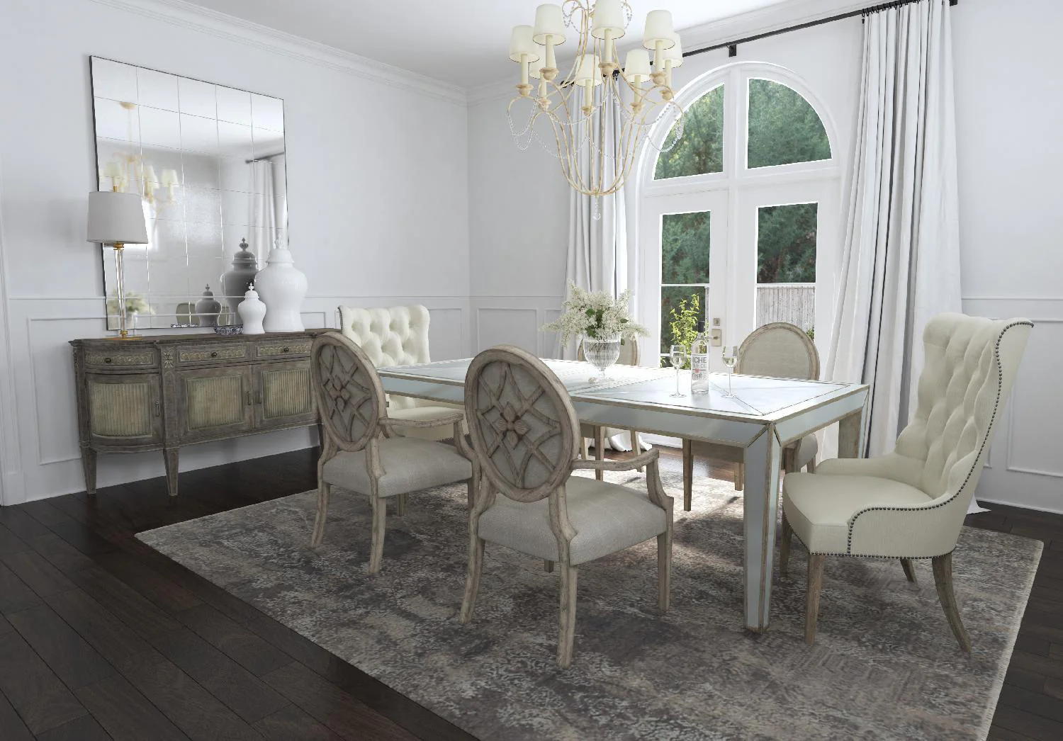 Sanctuary Hostesse Upholstered Chair - Set of 2 - Frankwebs