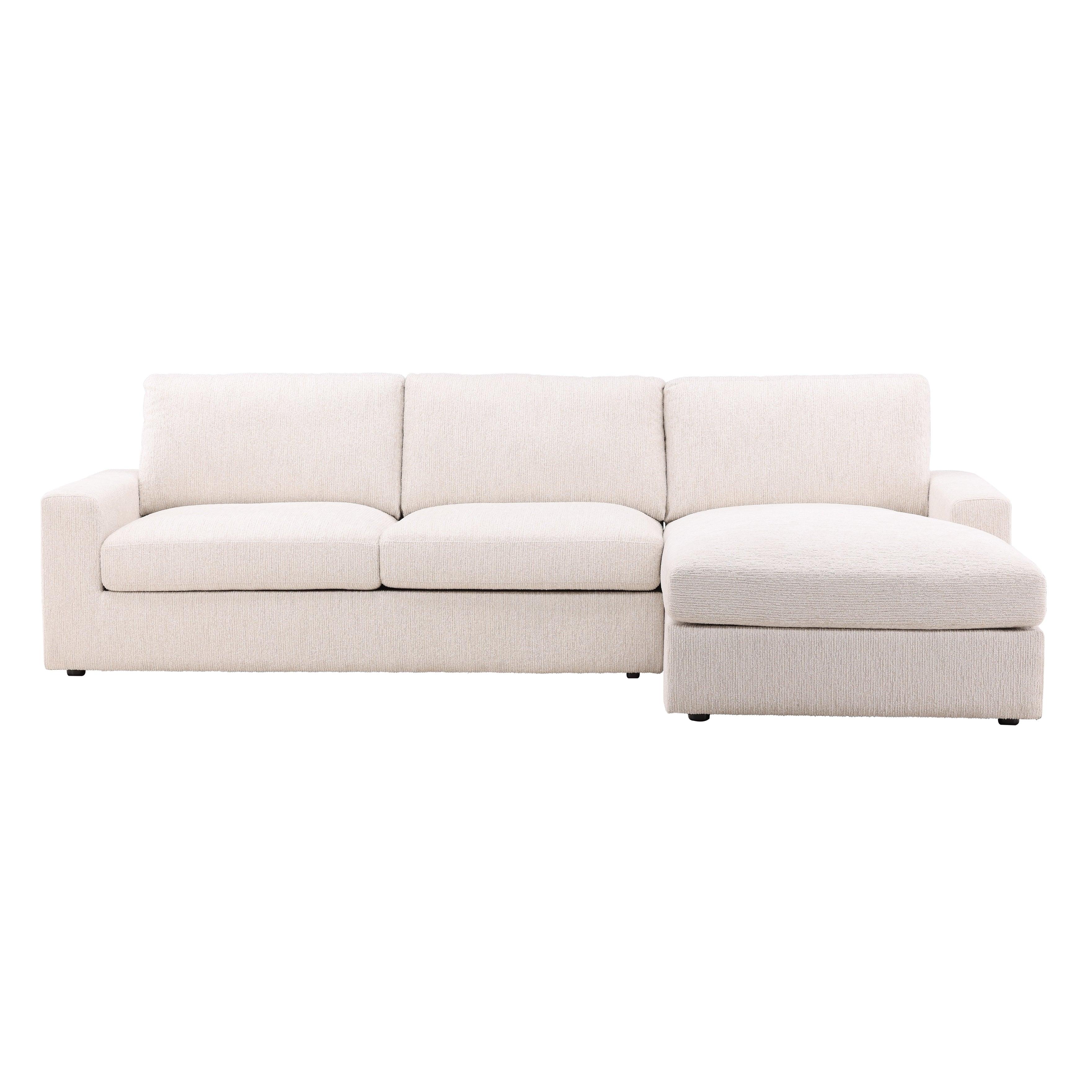 Bryson Right Chaise Sectional Cream - Frankwebs