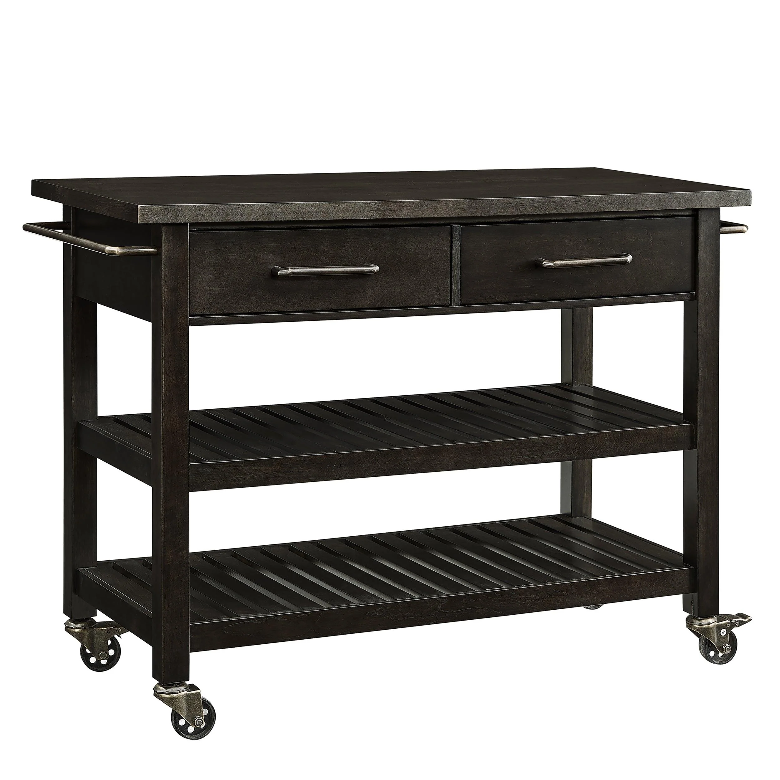 Holly & Martin Havelock Farmhouse Rolling Kitchen Island - Frankwebs