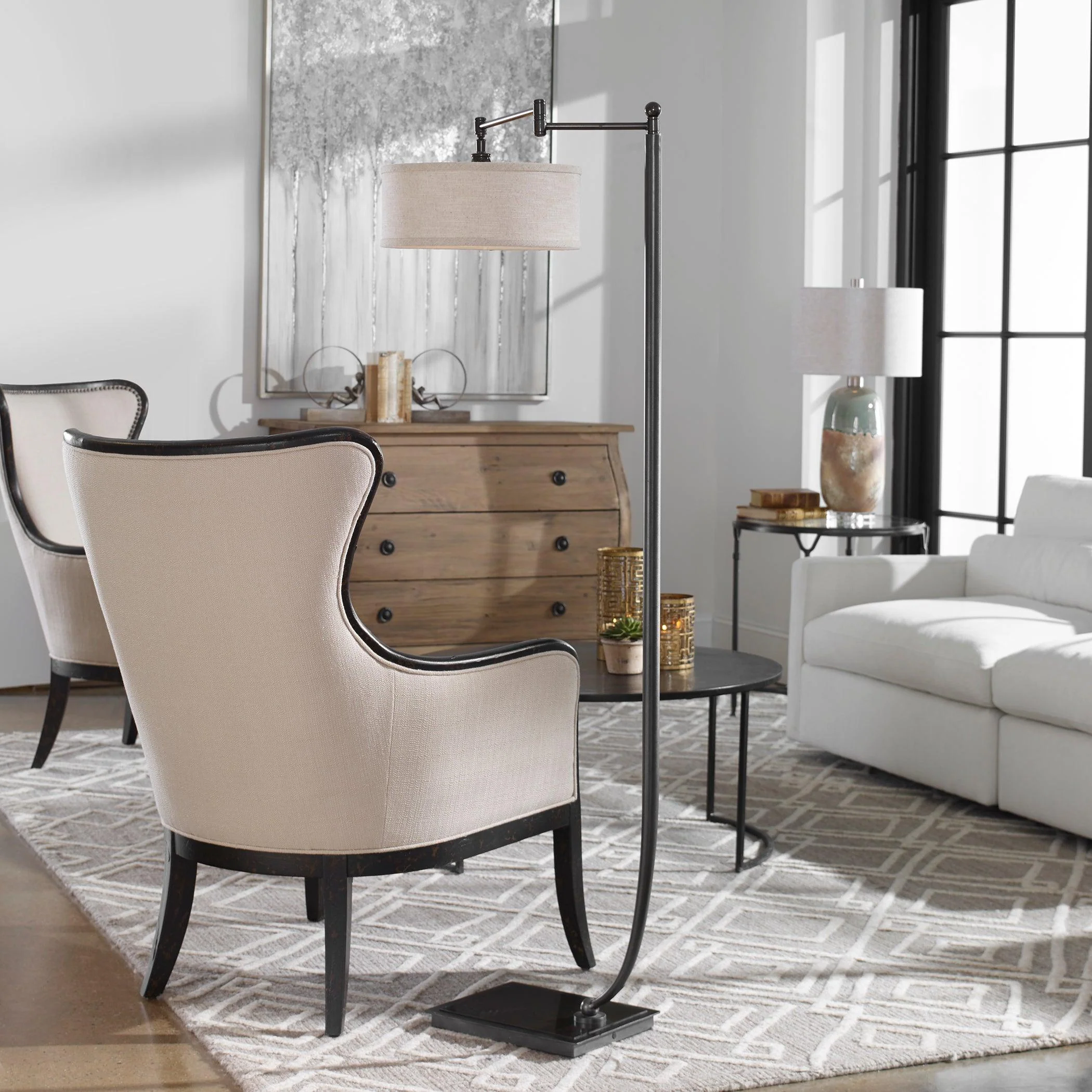 Lamine Dark Bronze Floor Lamp - Frankwebs