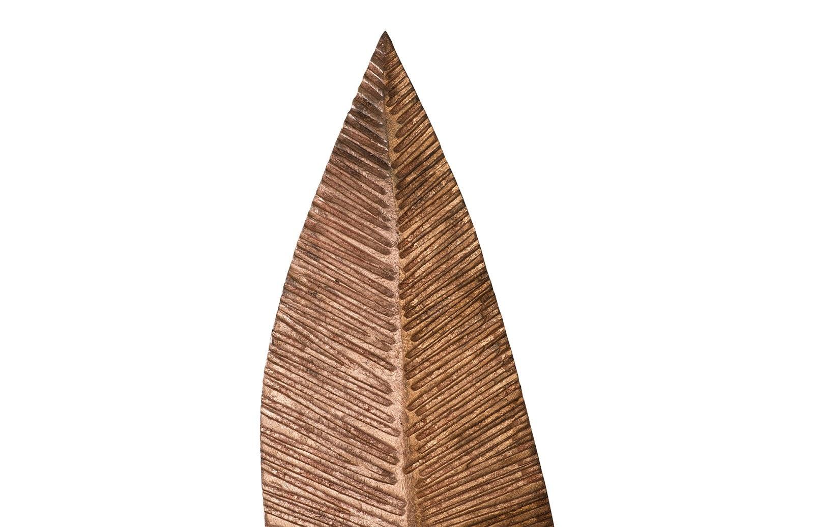 Carved Leaf on Stand, Copper Leaf, MD - Frankwebs