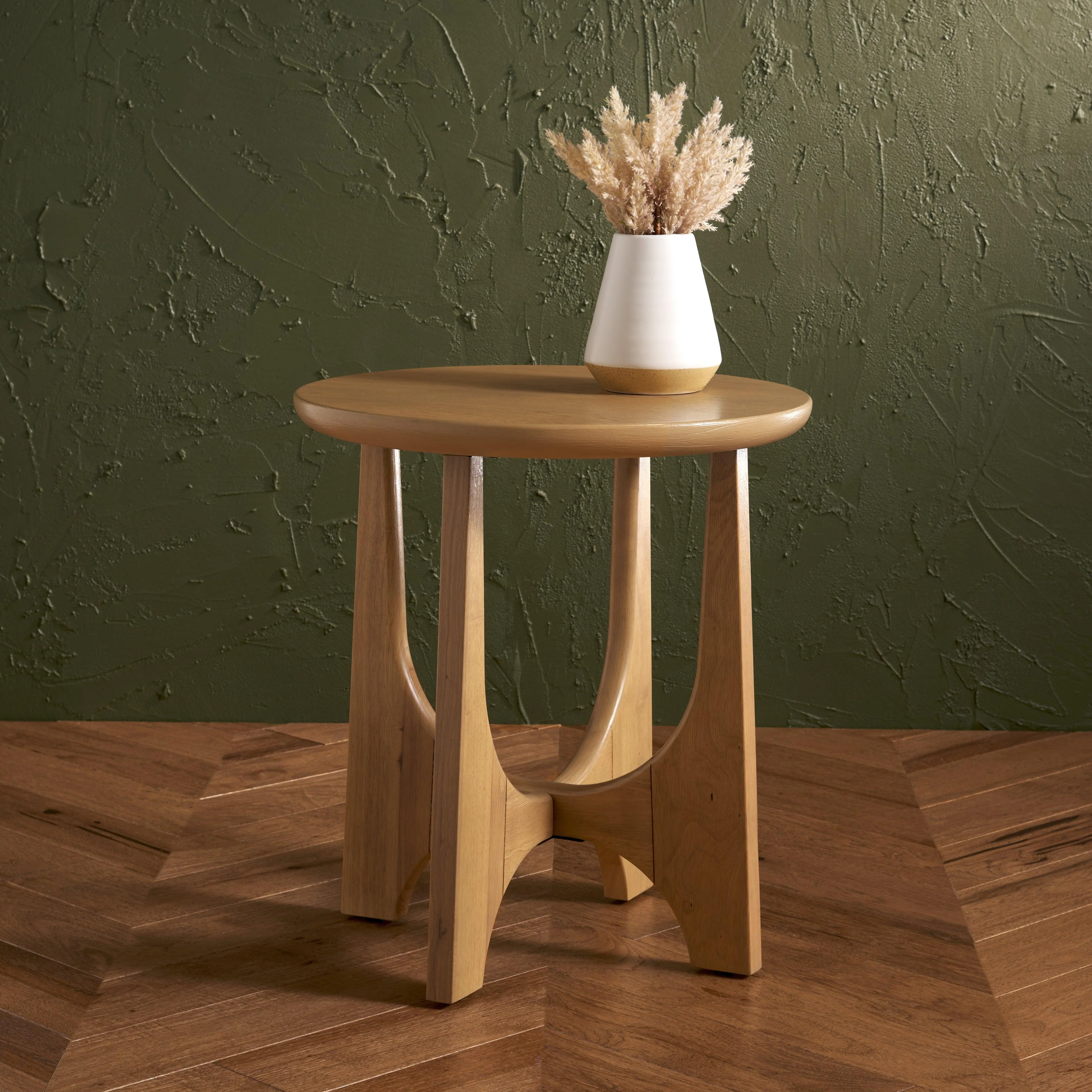 Sasha Wood Accent Table - Frankwebs