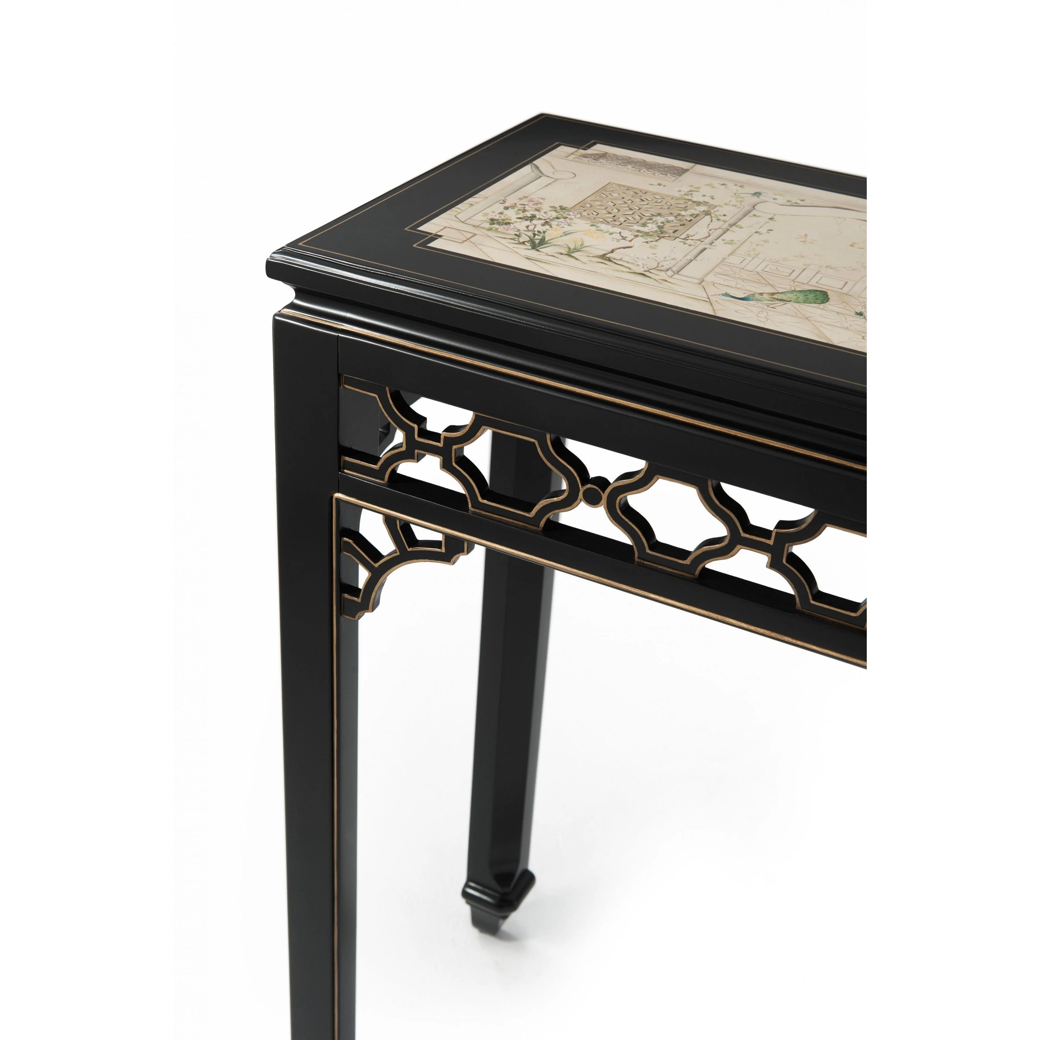Long Hall Chinoiserie Console Table - Frankwebs