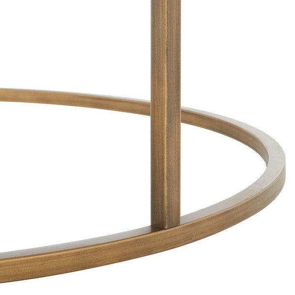 BRYNNA ROUND MARBLE COFFEE TABLE - Frankwebs