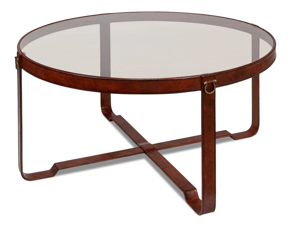 Harness Round Coffee Table - Frankwebs