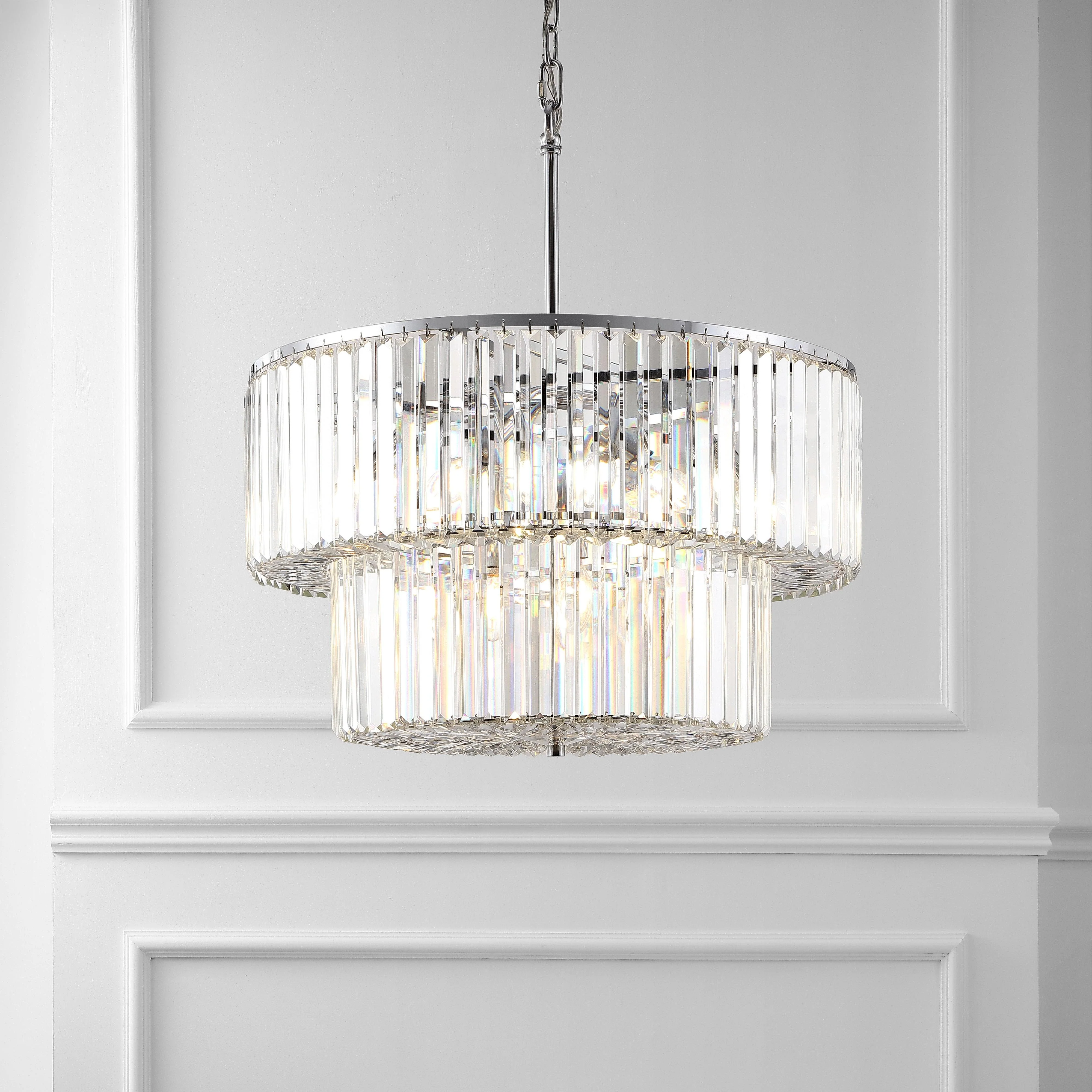 VIVIANN CRYSTAL 2 TIER CHANDELIER - Frankwebs