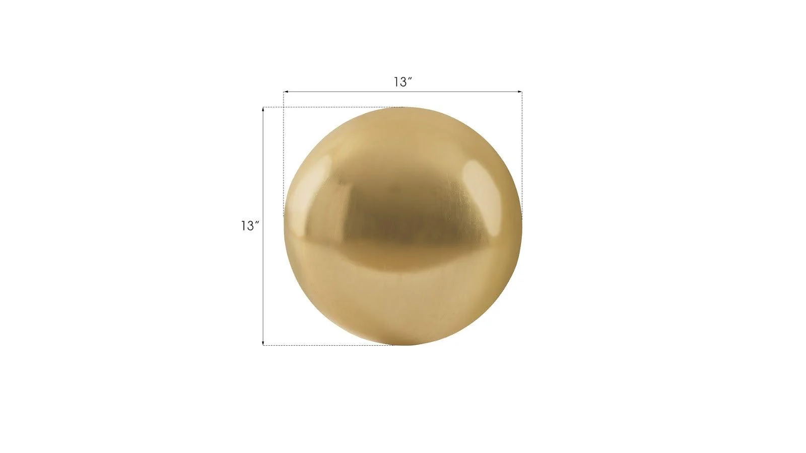 Floor Ball, Small, Gold Leaf - Frankwebs