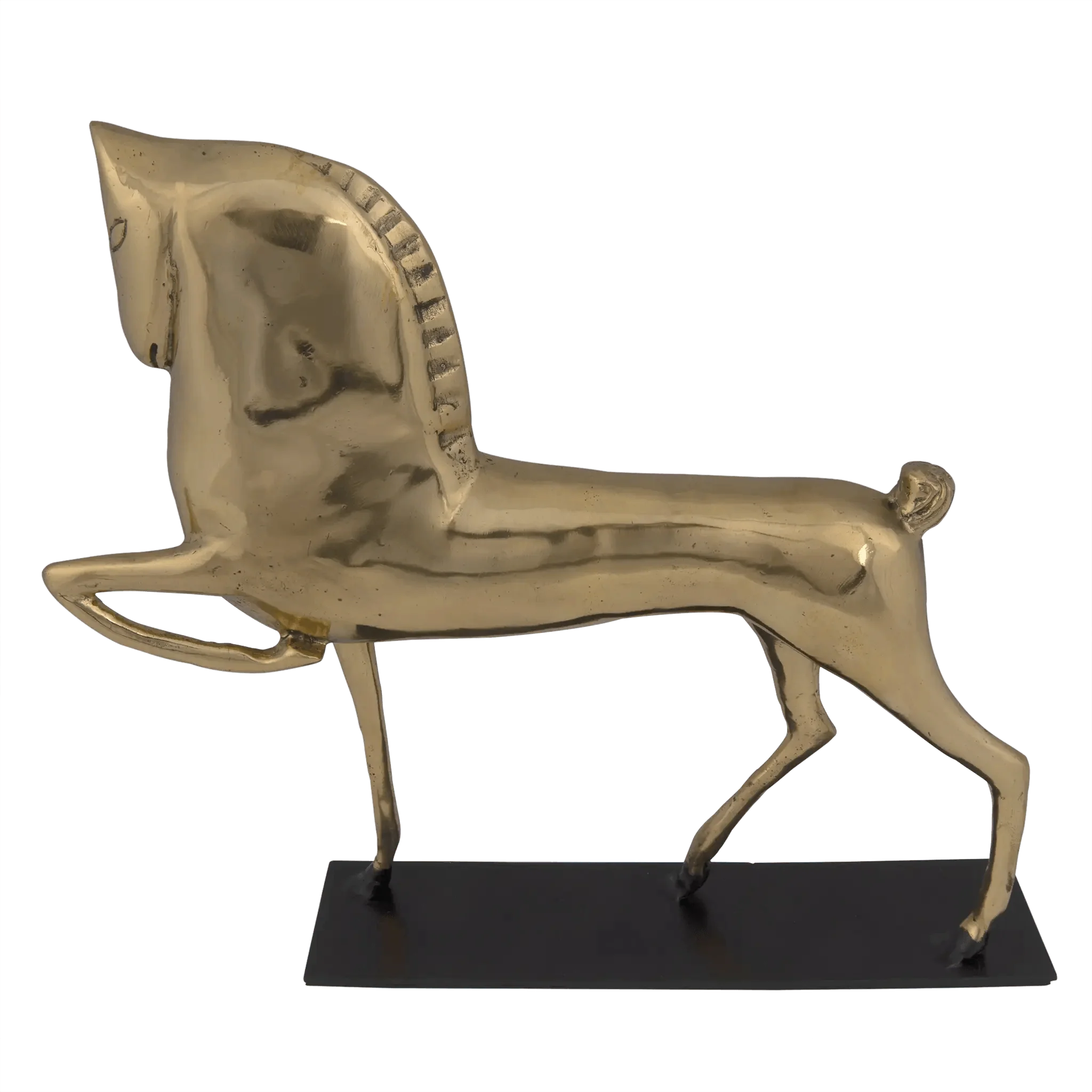Horse On Stand, Brass - Frankwebs