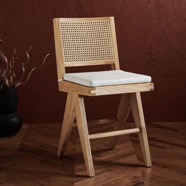 COLETTE RATTAN COUNTER STOOL - Frankwebs