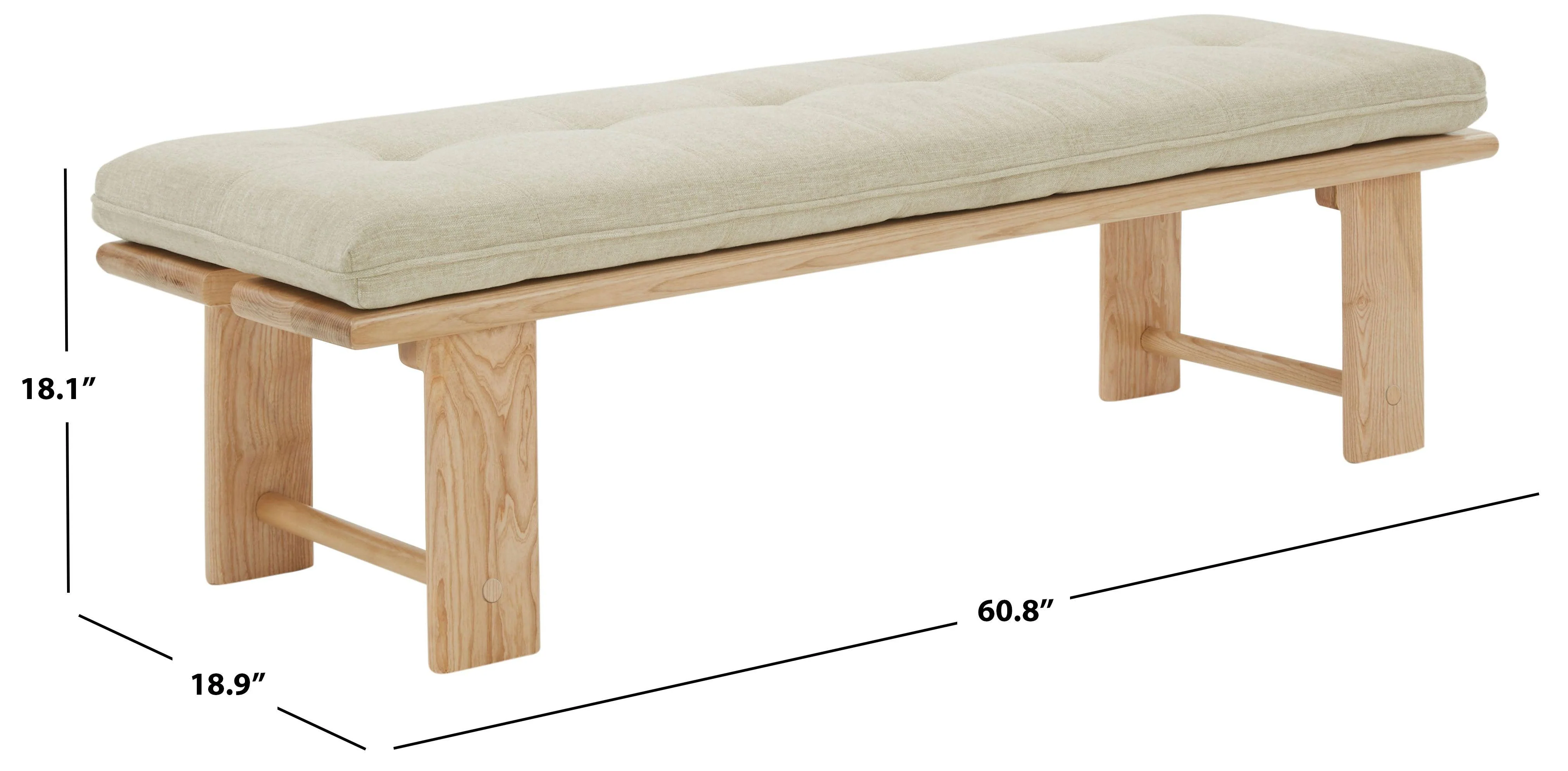 BARTOLILI WOOD & CUSHION BENCH - Frankwebs