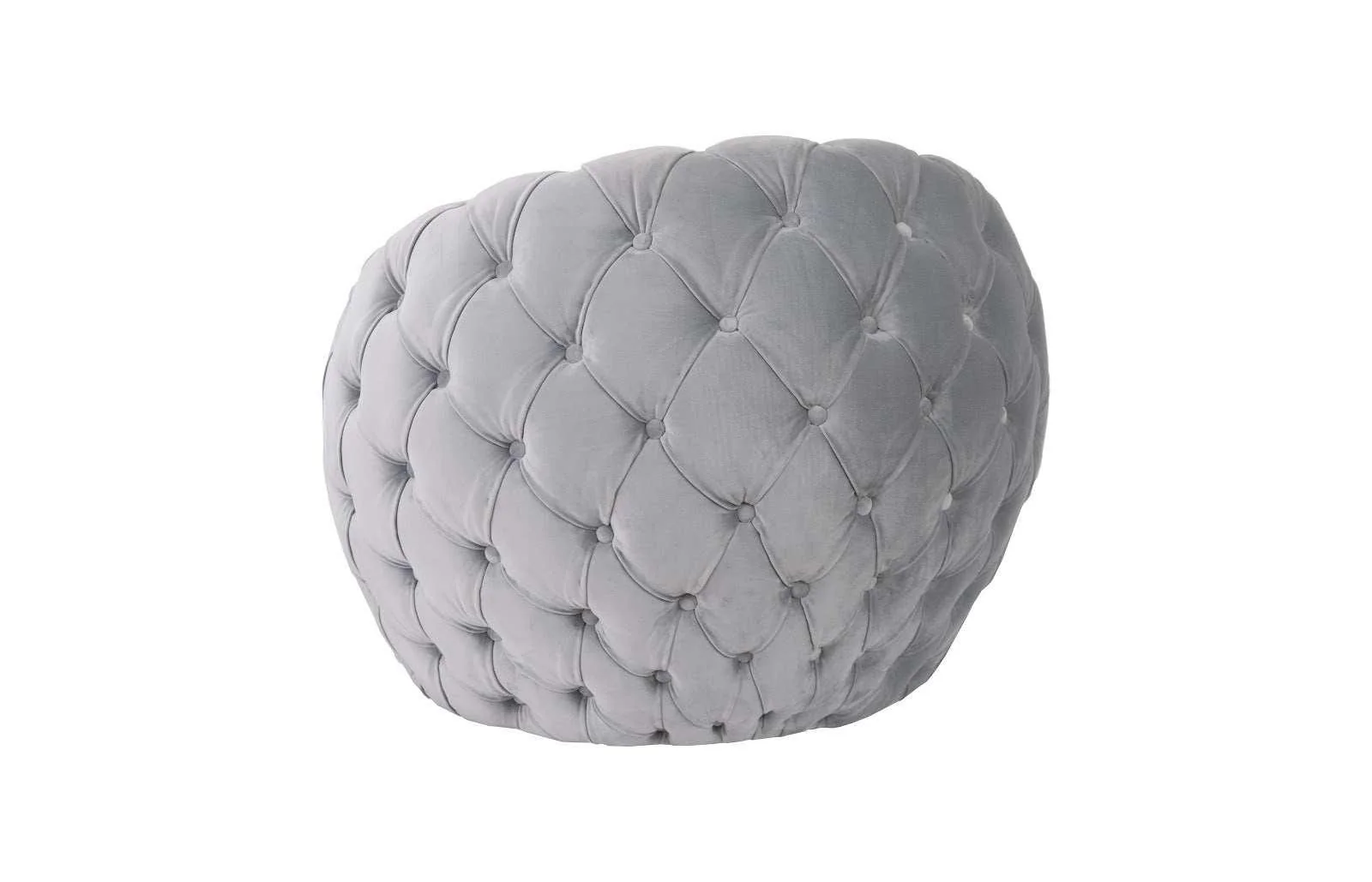 Egg Chair, Cool Gray Velvet Fabric - Frankwebs