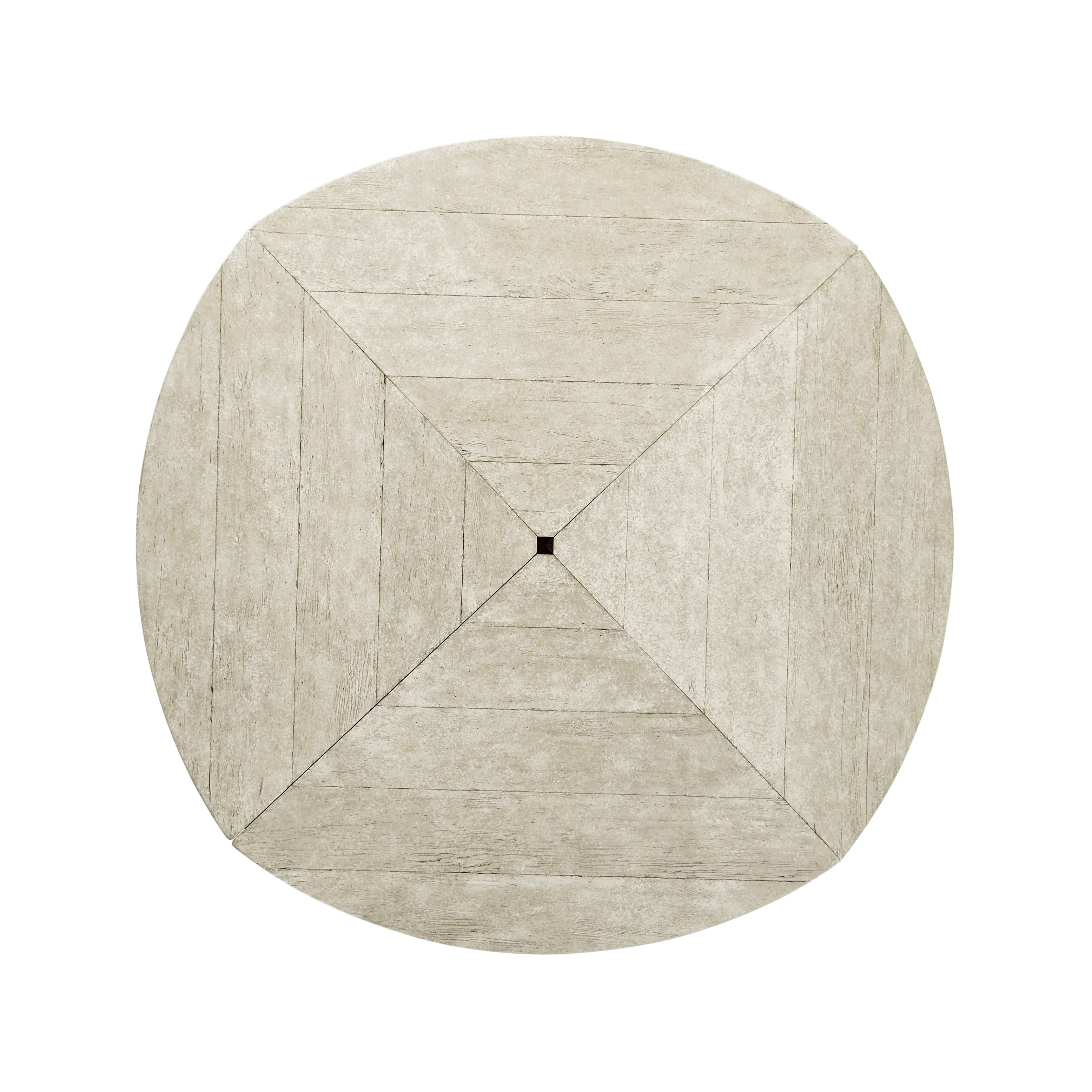 Casual Accents Whitewash Round Extendable Dining Table - Frankwebs