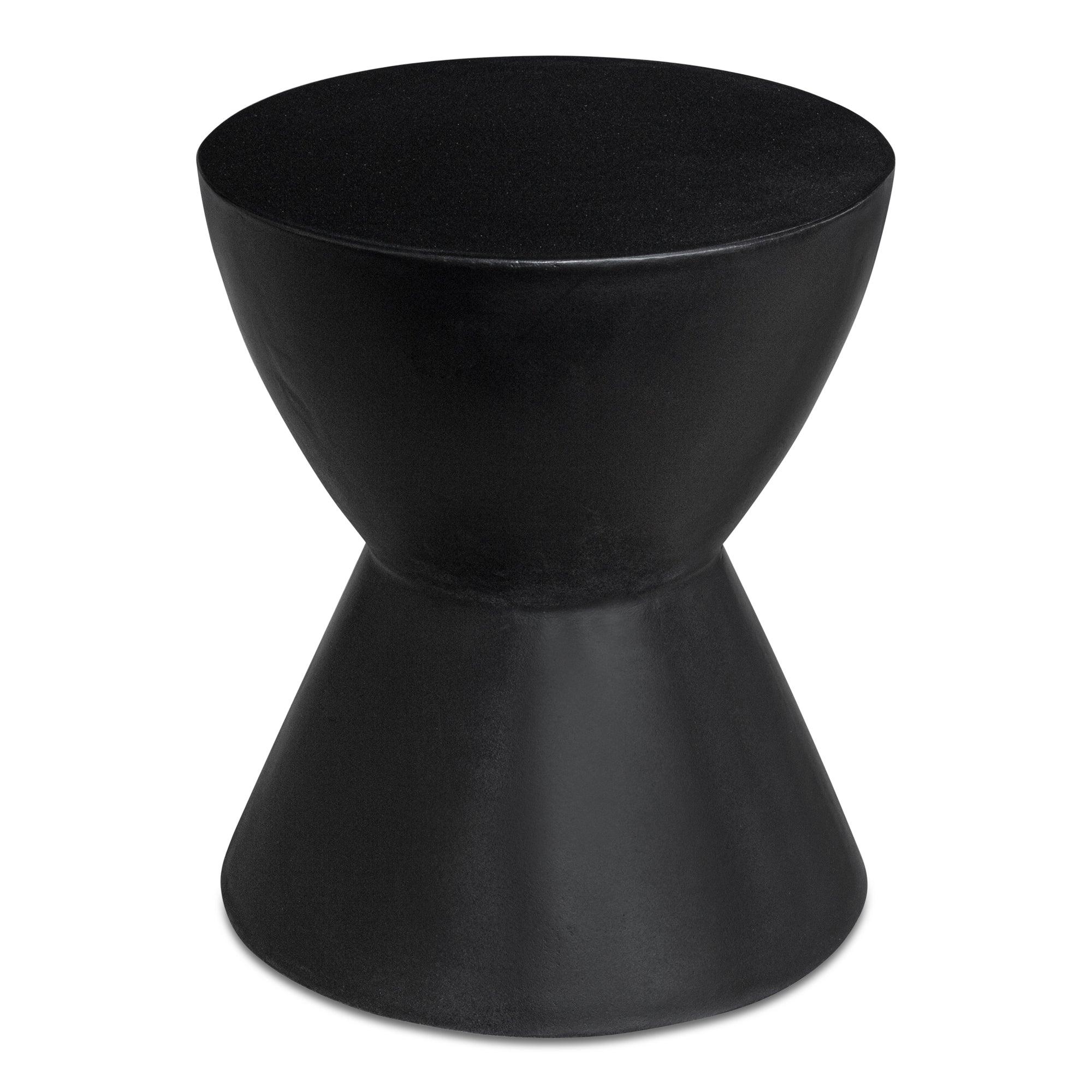 Hourglass Outdoor Stool Black - Frankwebs