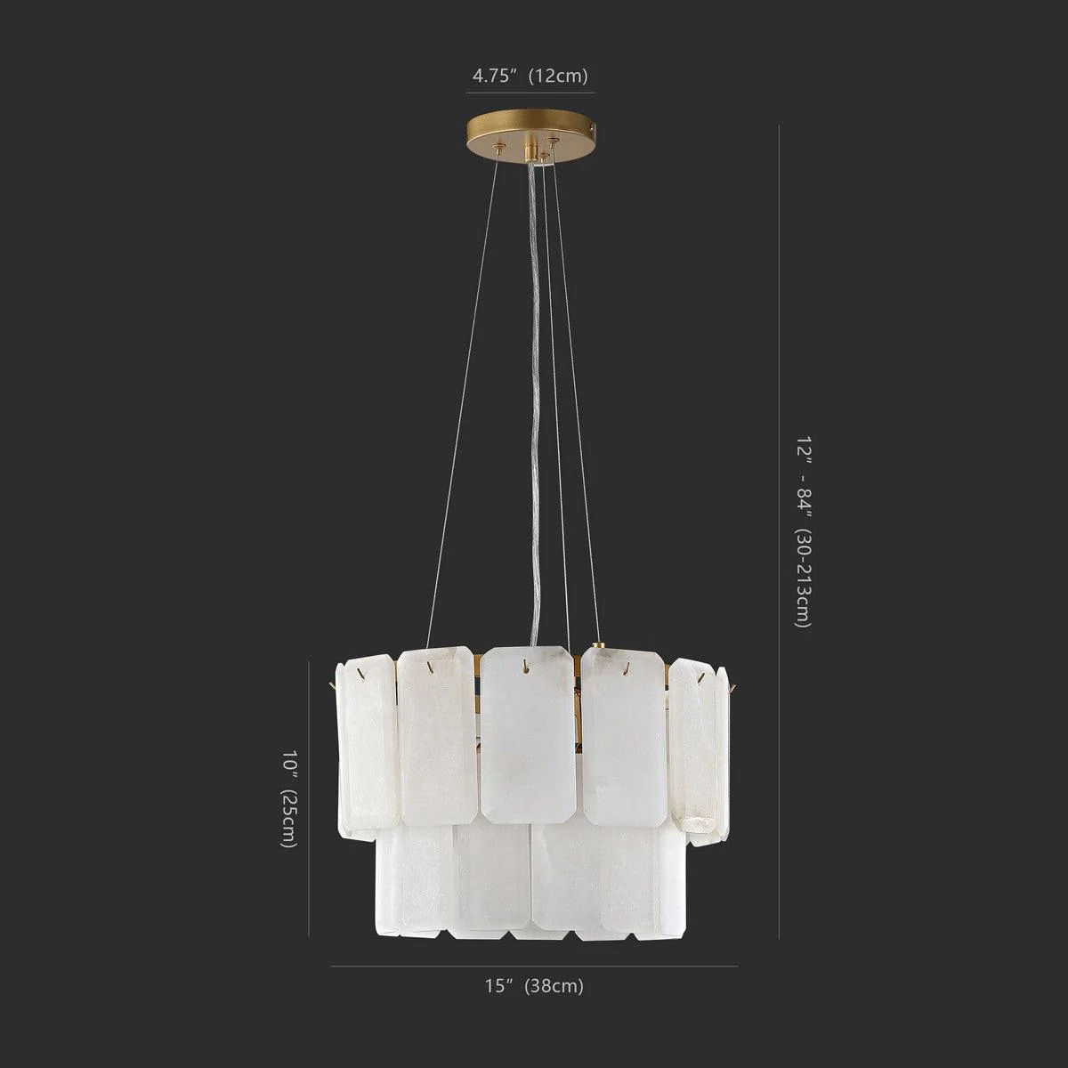 FERNANDEZ MARBLE 2 TIER CHANDELIER - Frankwebs