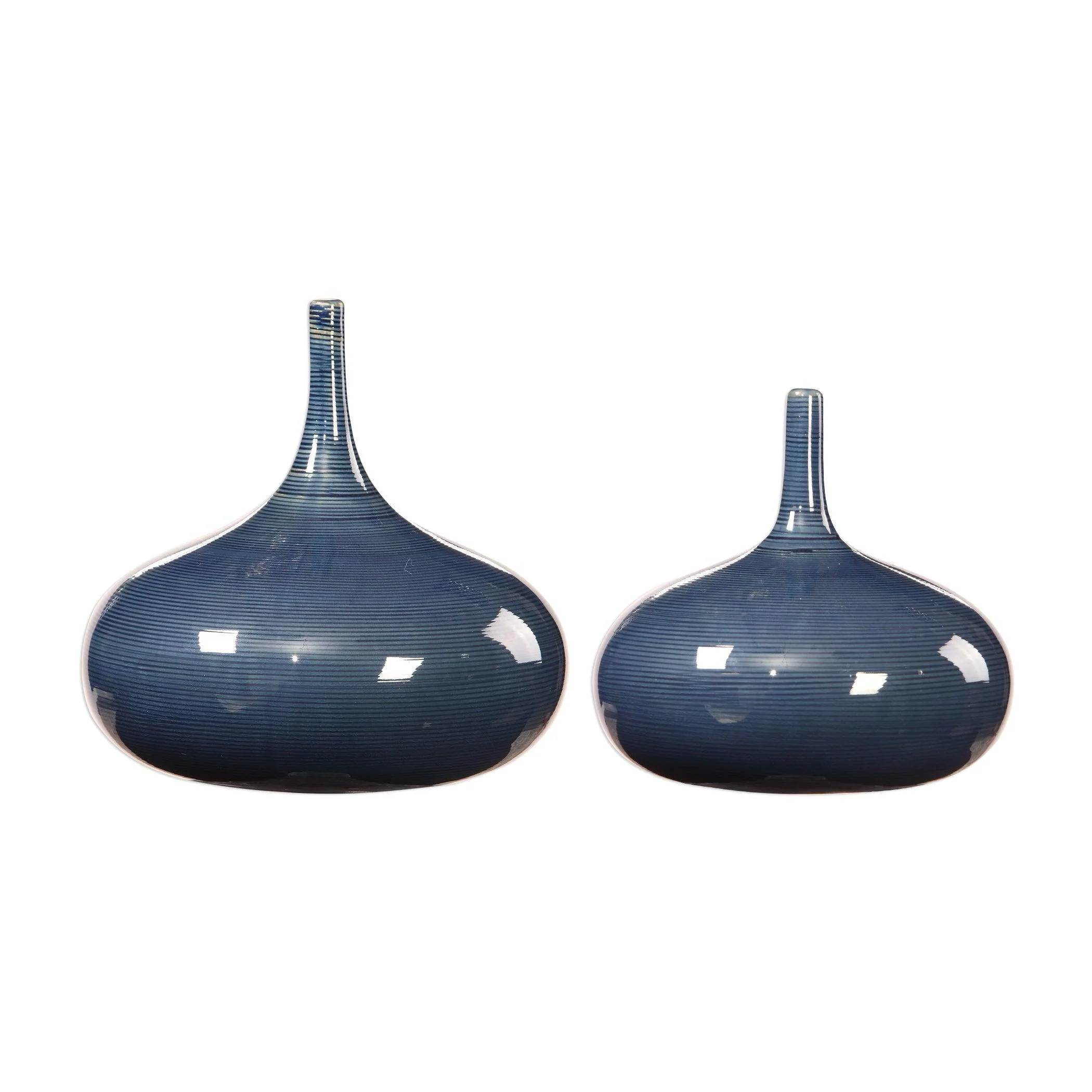 ZAYAN BLUE VASES, SET OF 2 - Frankwebs