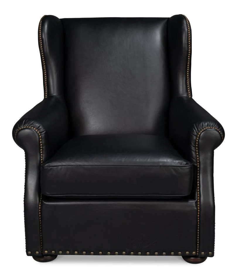 London Dry Accent Chair - Onyx Black - Frankwebs