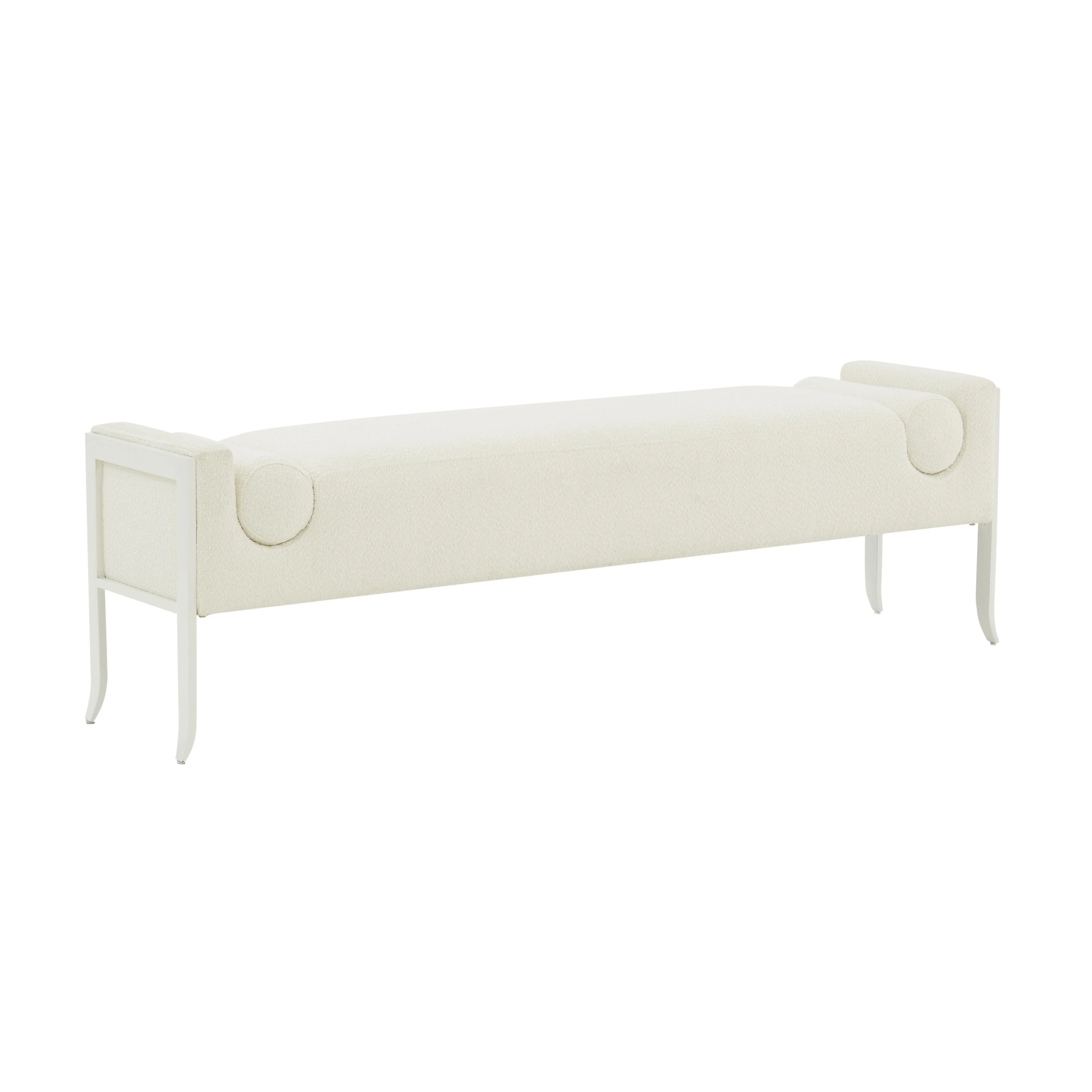 Ines Cream Boucle Bench - Frankwebs