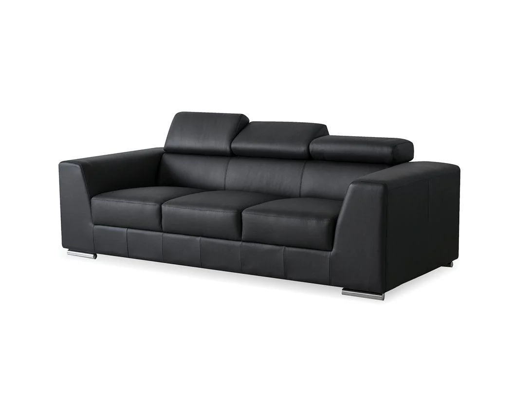 ICON Sofa Adjustable Headreat / Polished Steel Legs - Frankwebs