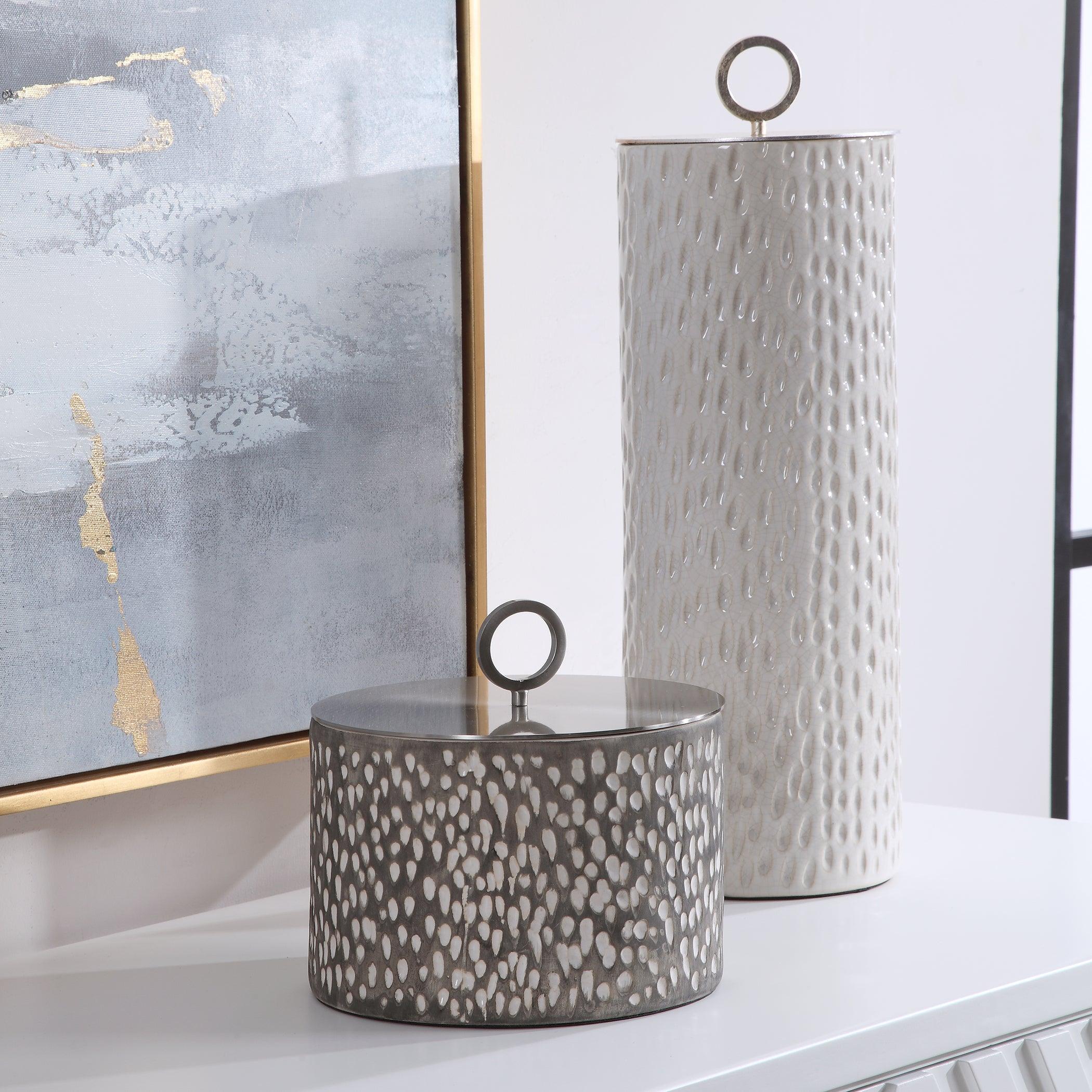 CYPRIEN CERAMIC CONTAINERS, SET OF 2 - Frankwebs