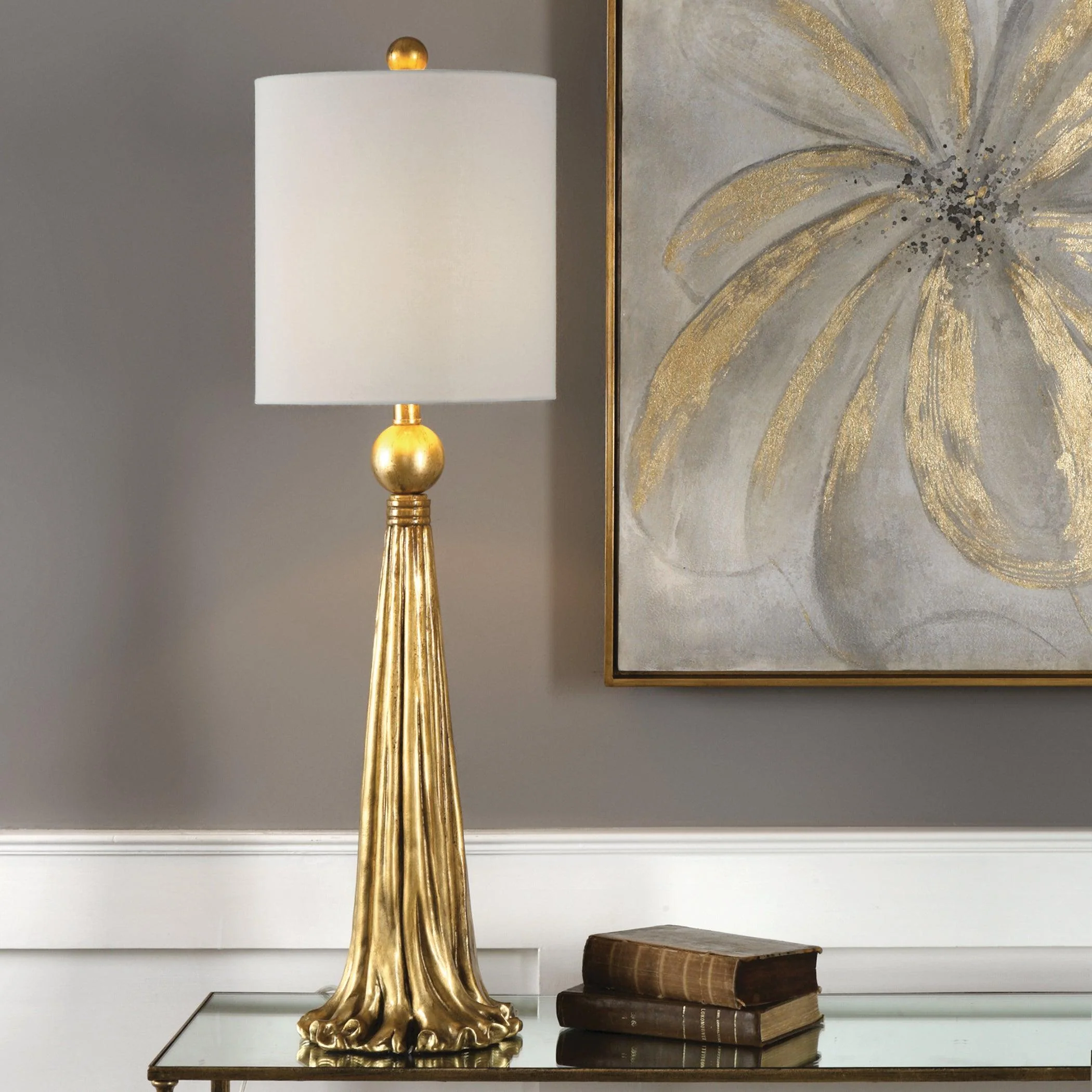 Paravani Metallic Gold Lamp - Frankwebs