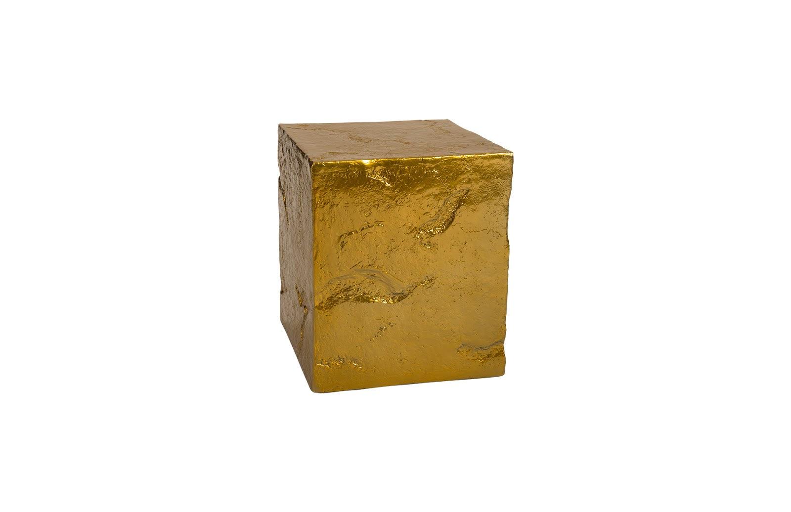 Slate Pedestal, Small, Liquid Gold - Frankwebs