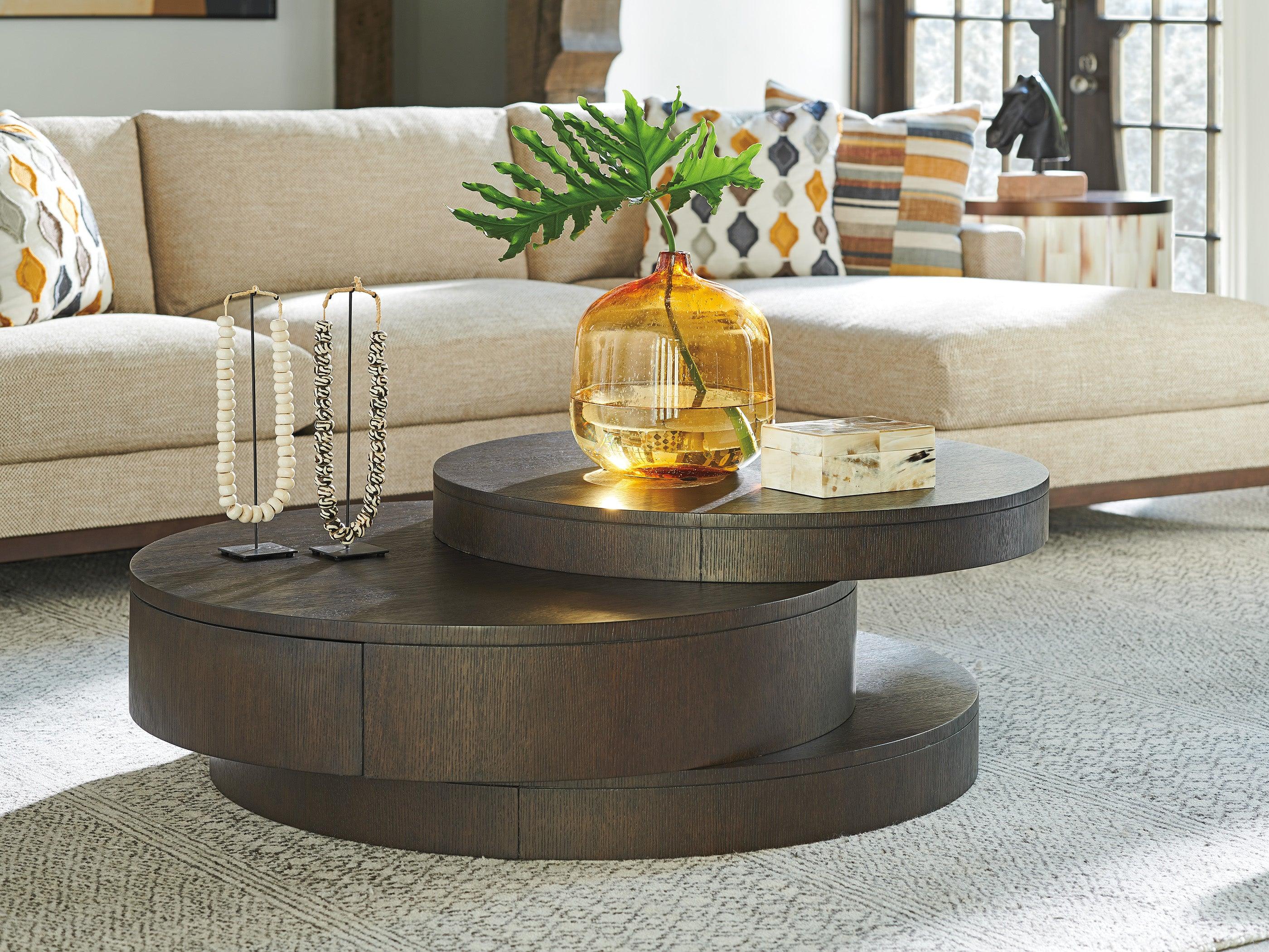 Park City Mountaineer Round Cocktail Table - Frankwebs