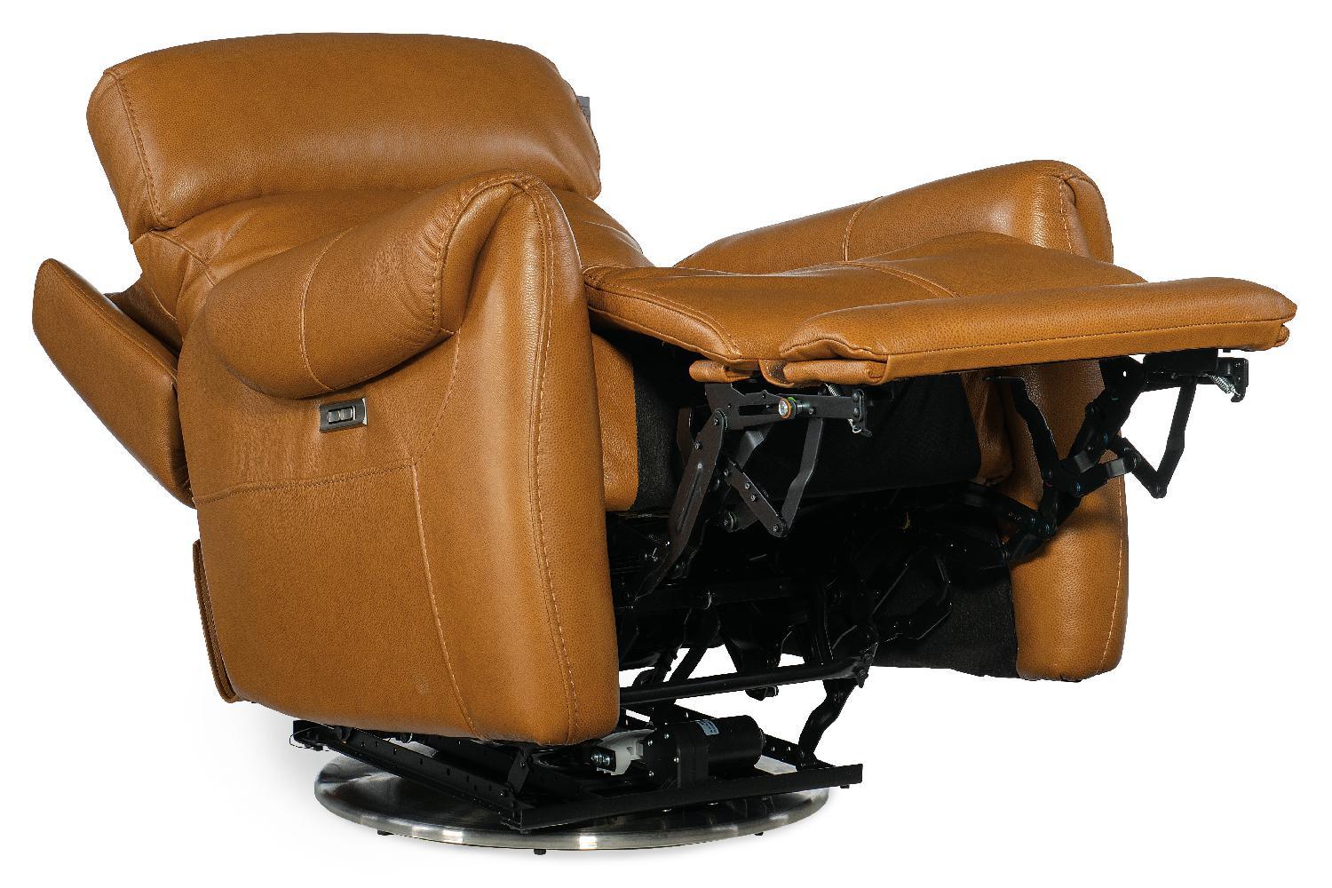 Sterling Swivel Power Recliner with Power Headrest - Frankwebs