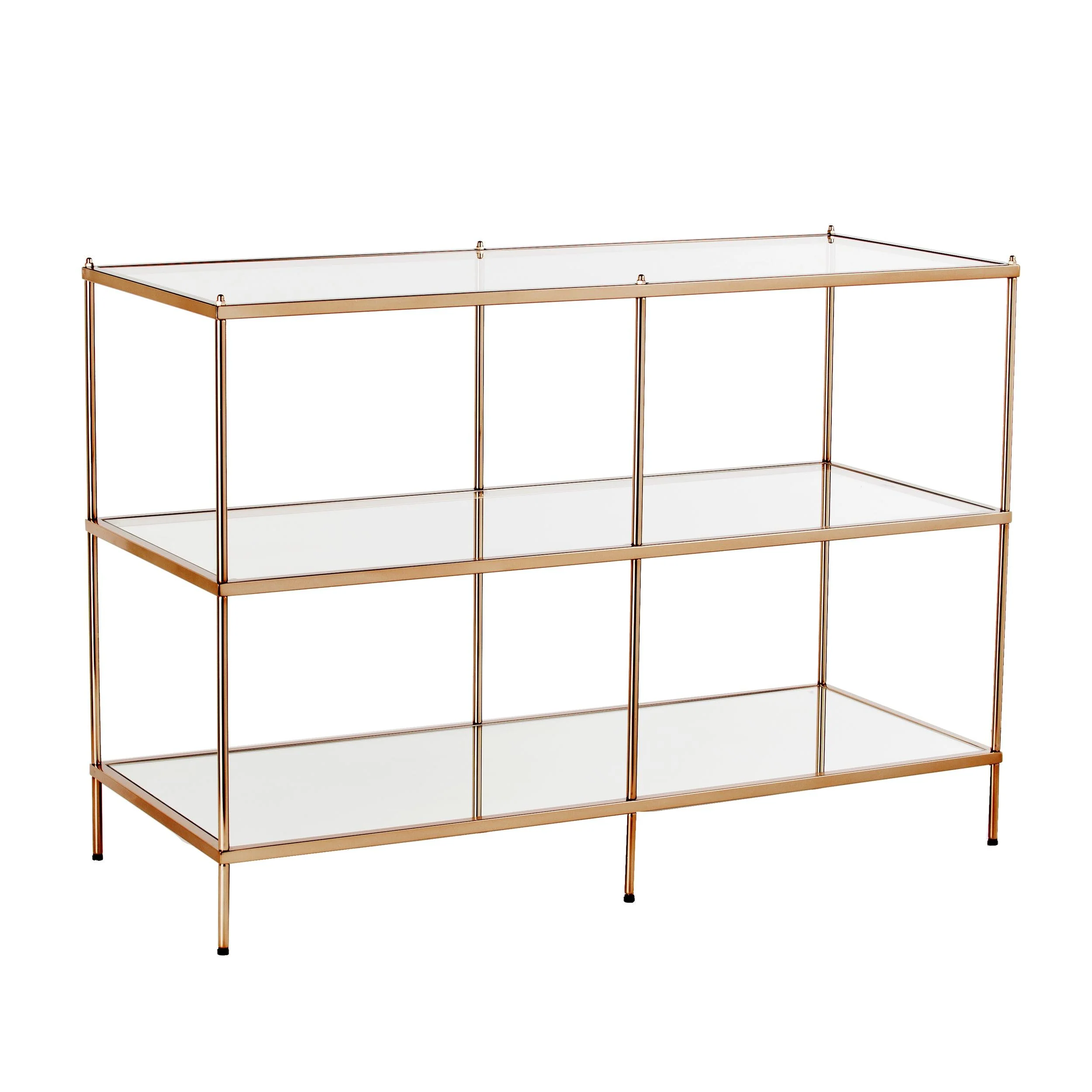 Knox Glass Console Table - Copper - Frankwebs