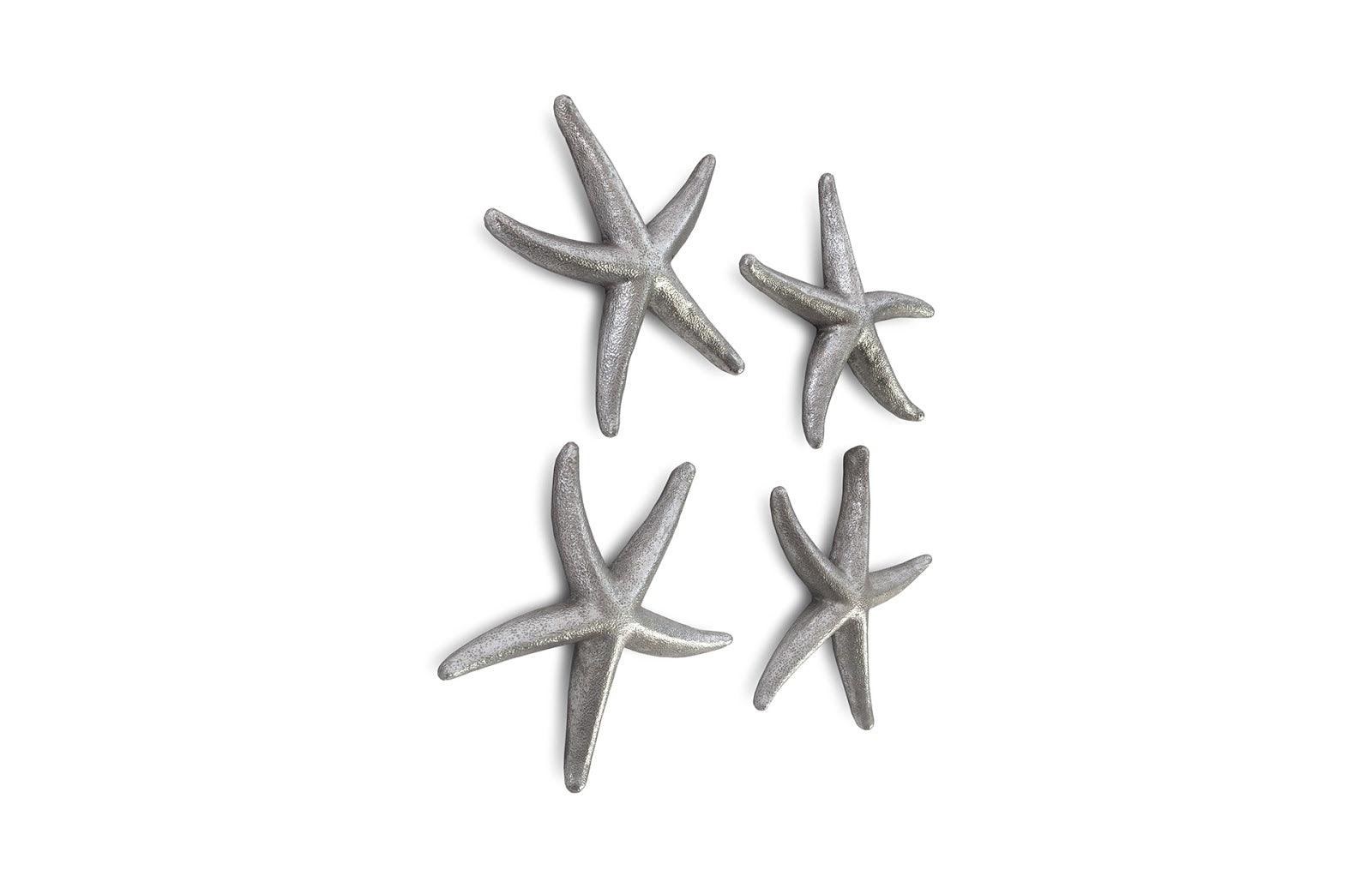 Starfish, Silver Leaf, Set of 4, SM - Frankwebs