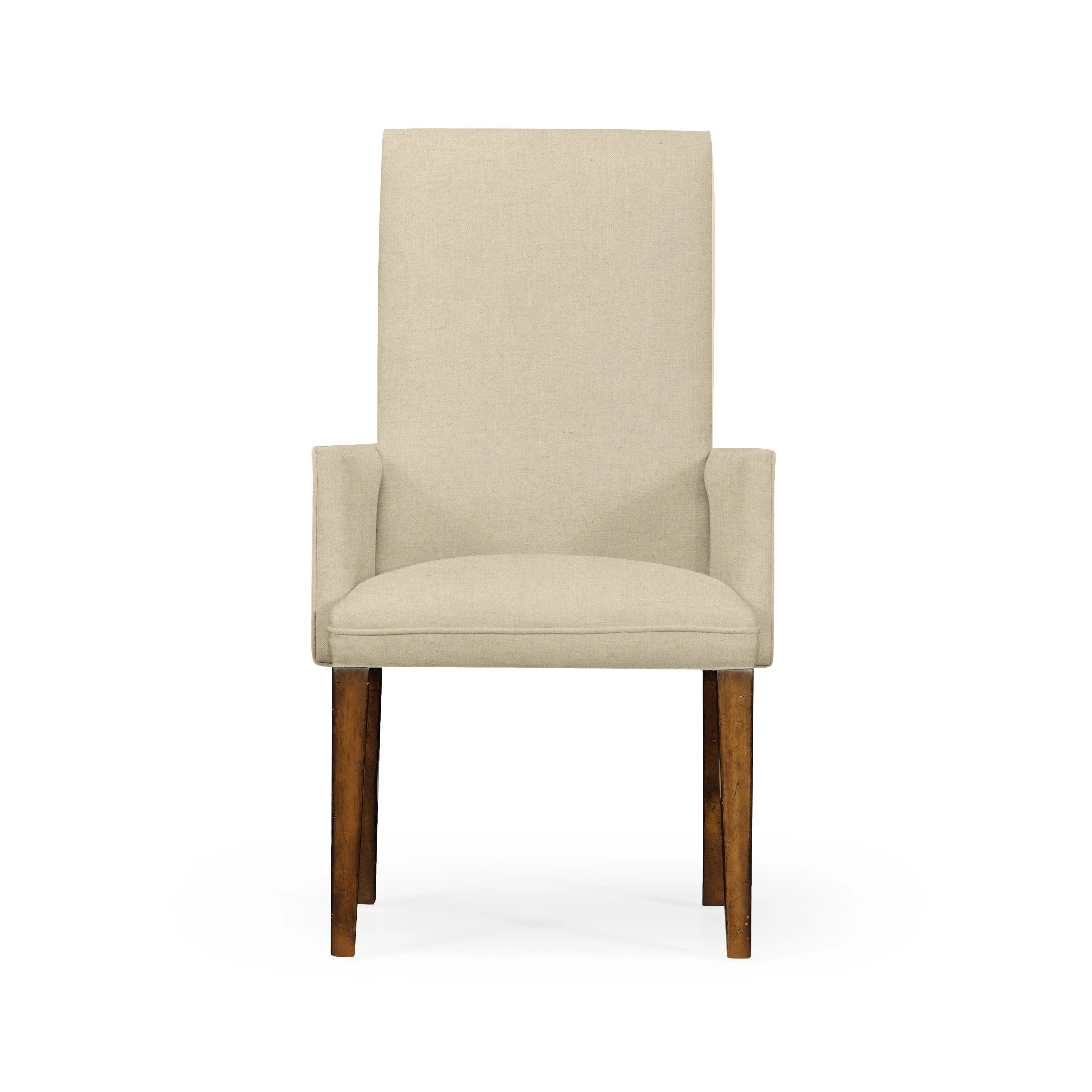 Country Farmhouse Fully Upholstered Dining Arm Chair - Set of 2 - Frankwebs