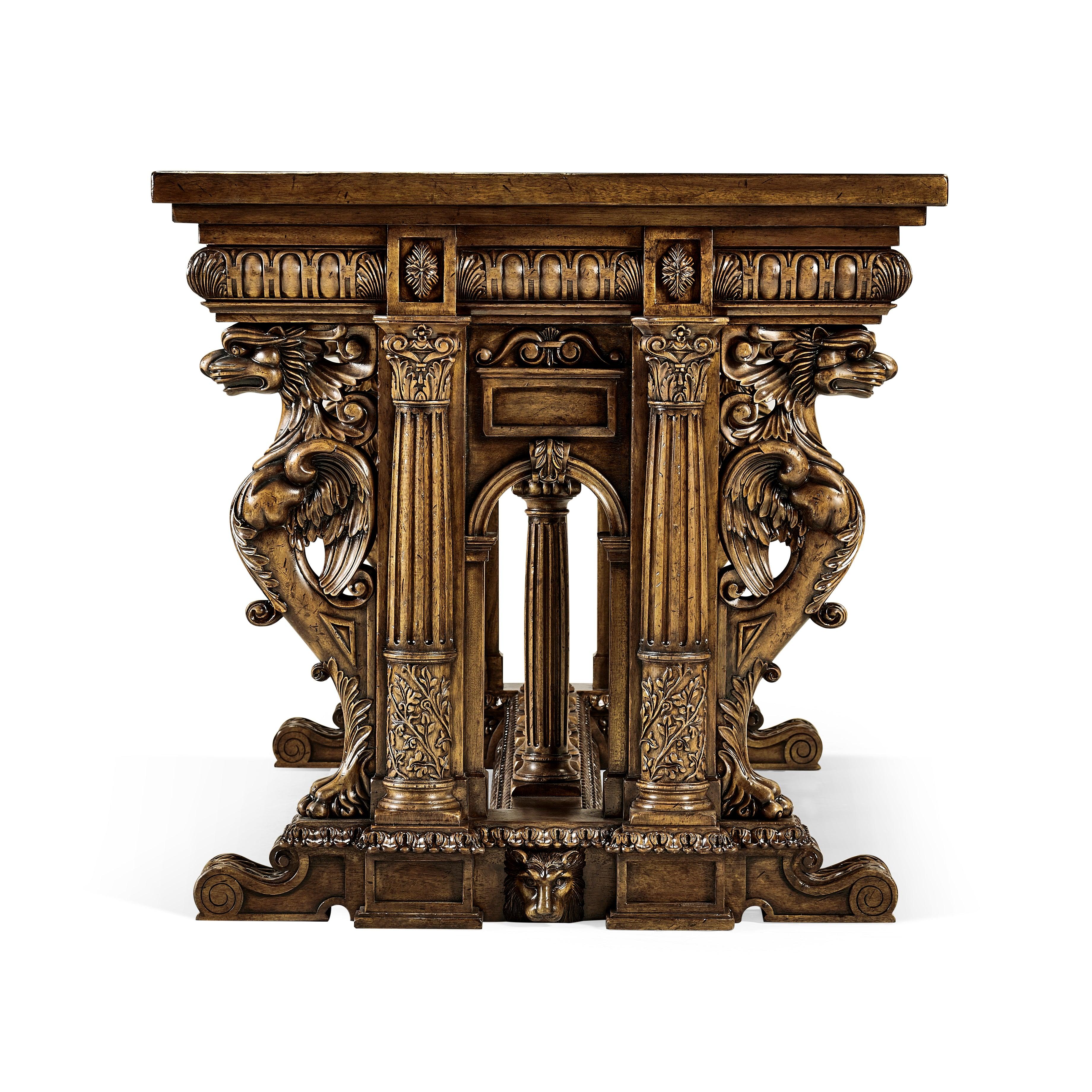Tribeca French Renaissance Style Library Table - Frankwebs