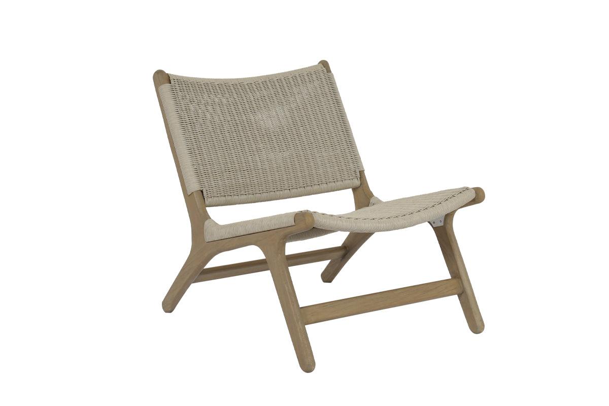 Coastal Teak Cushionless Accent Chair - Frankwebs