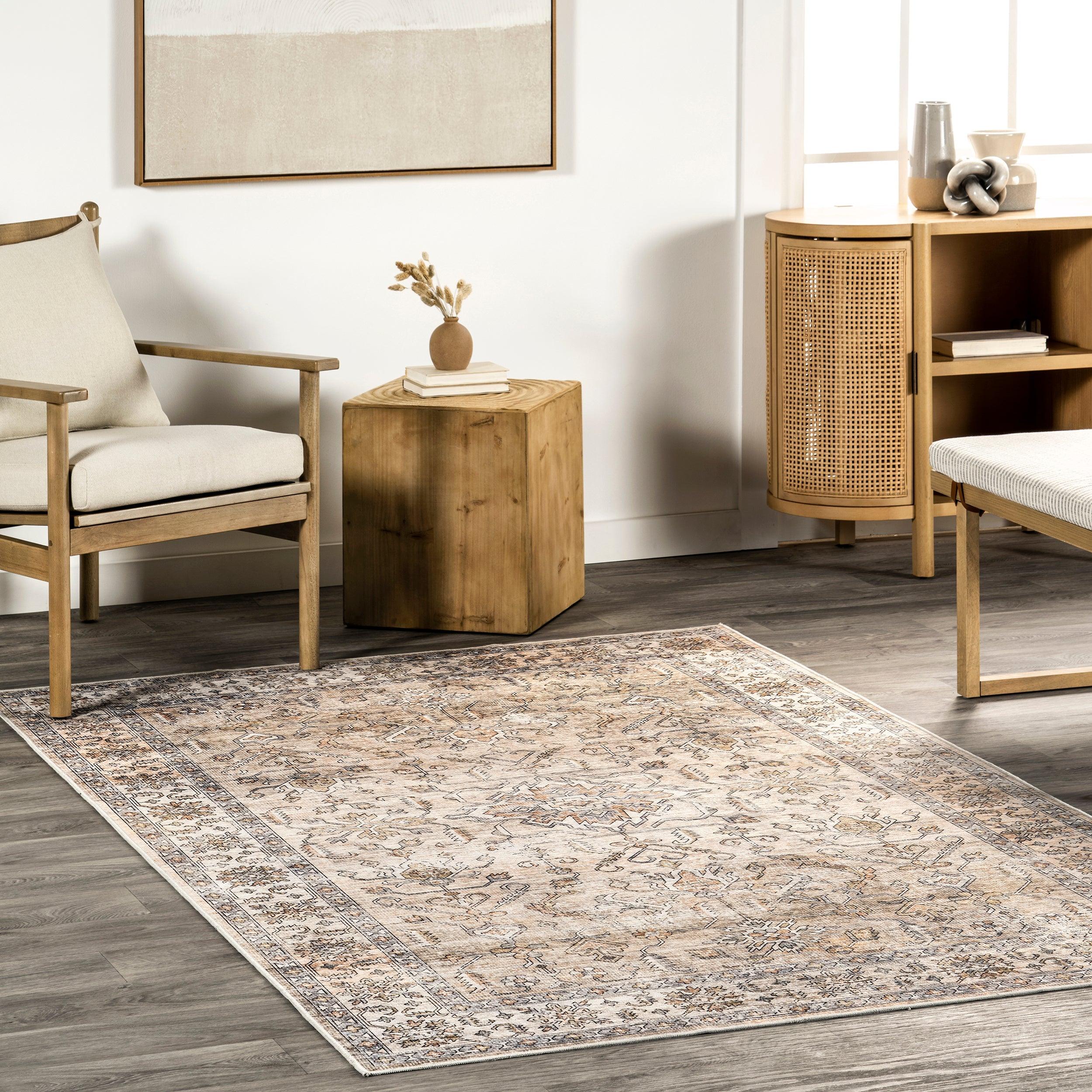 Britt Persian Stain Repellent Machine Washable Area Rug - Frankwebs