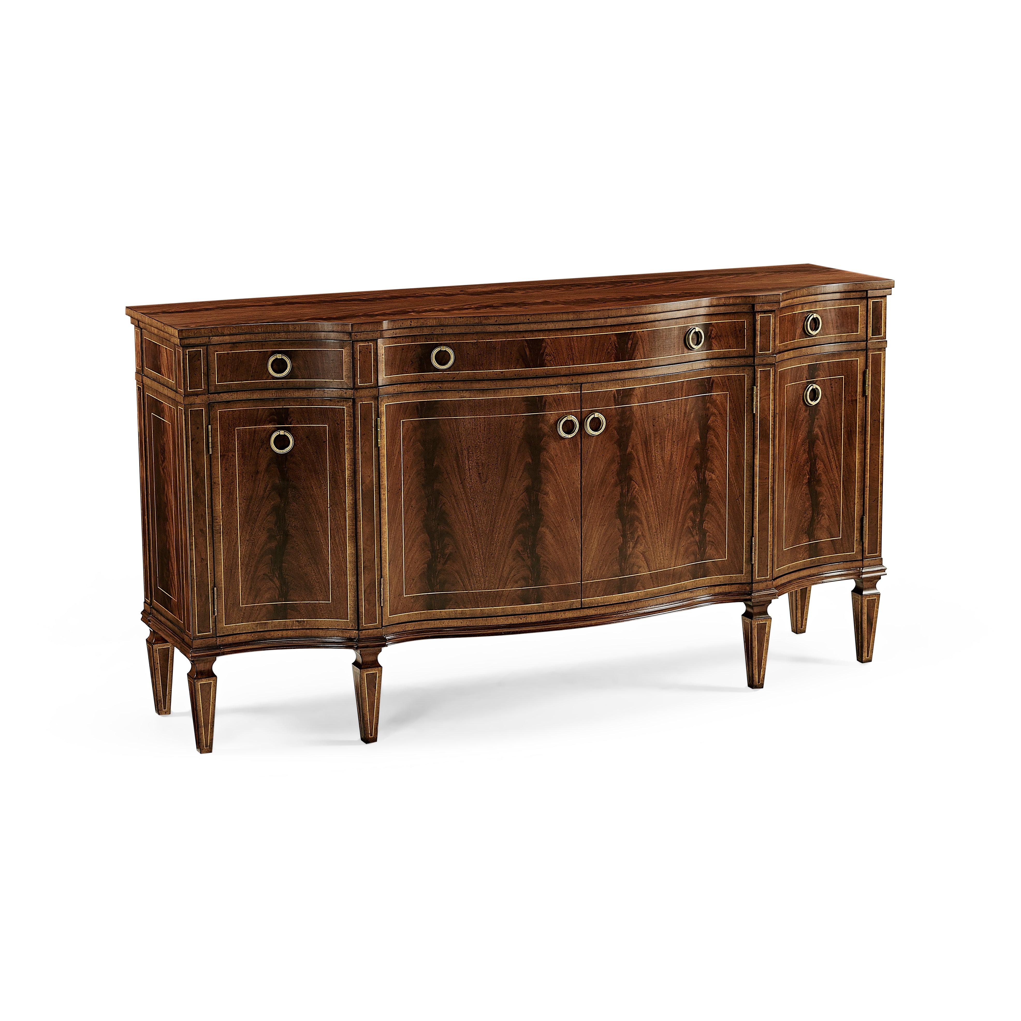 Buckingham Serpentine Mahogany Credenza - Frankwebs
