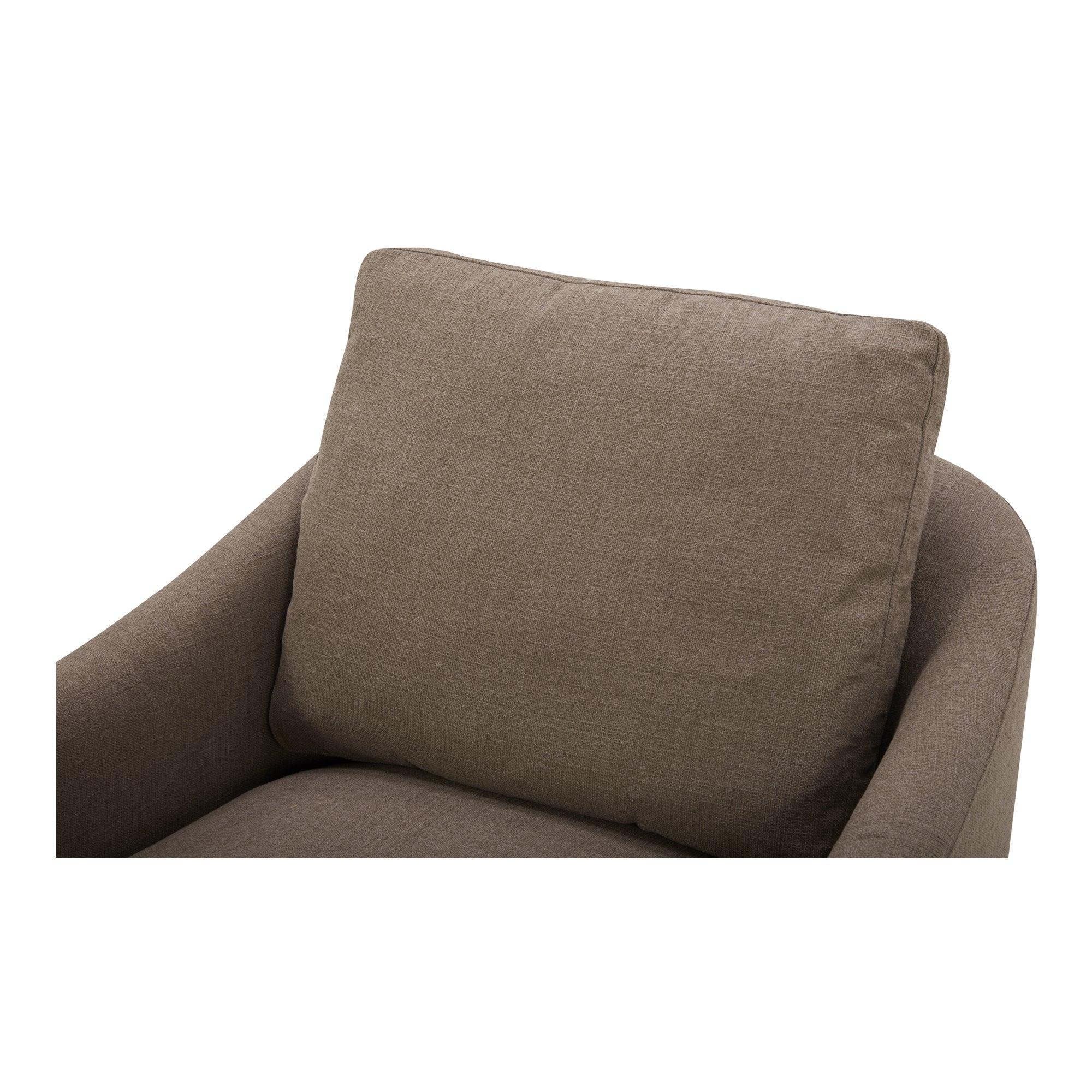 Linden Swivel Chair Soft Taupe - Frankwebs