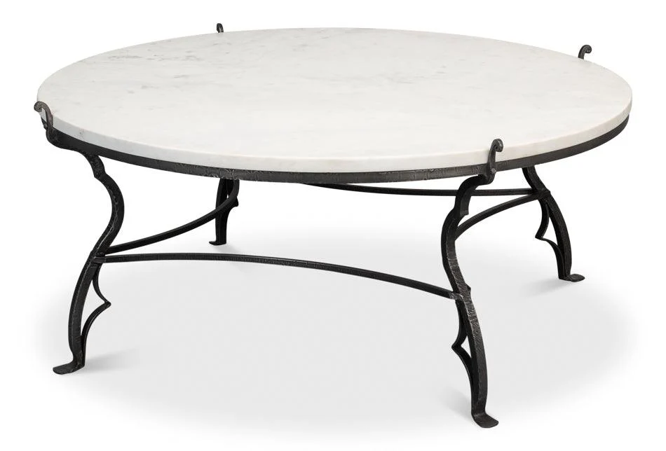 Marylin Coffee Table With Marble Top - Frankwebs