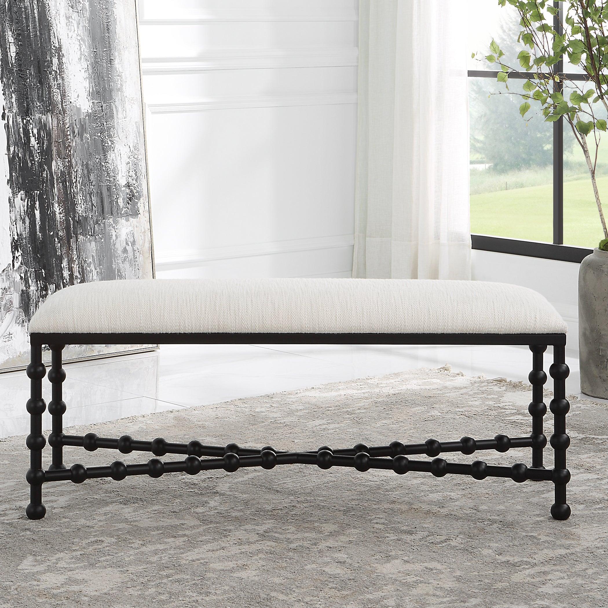 Iron Drops Cushioned Bench - Frankwebs