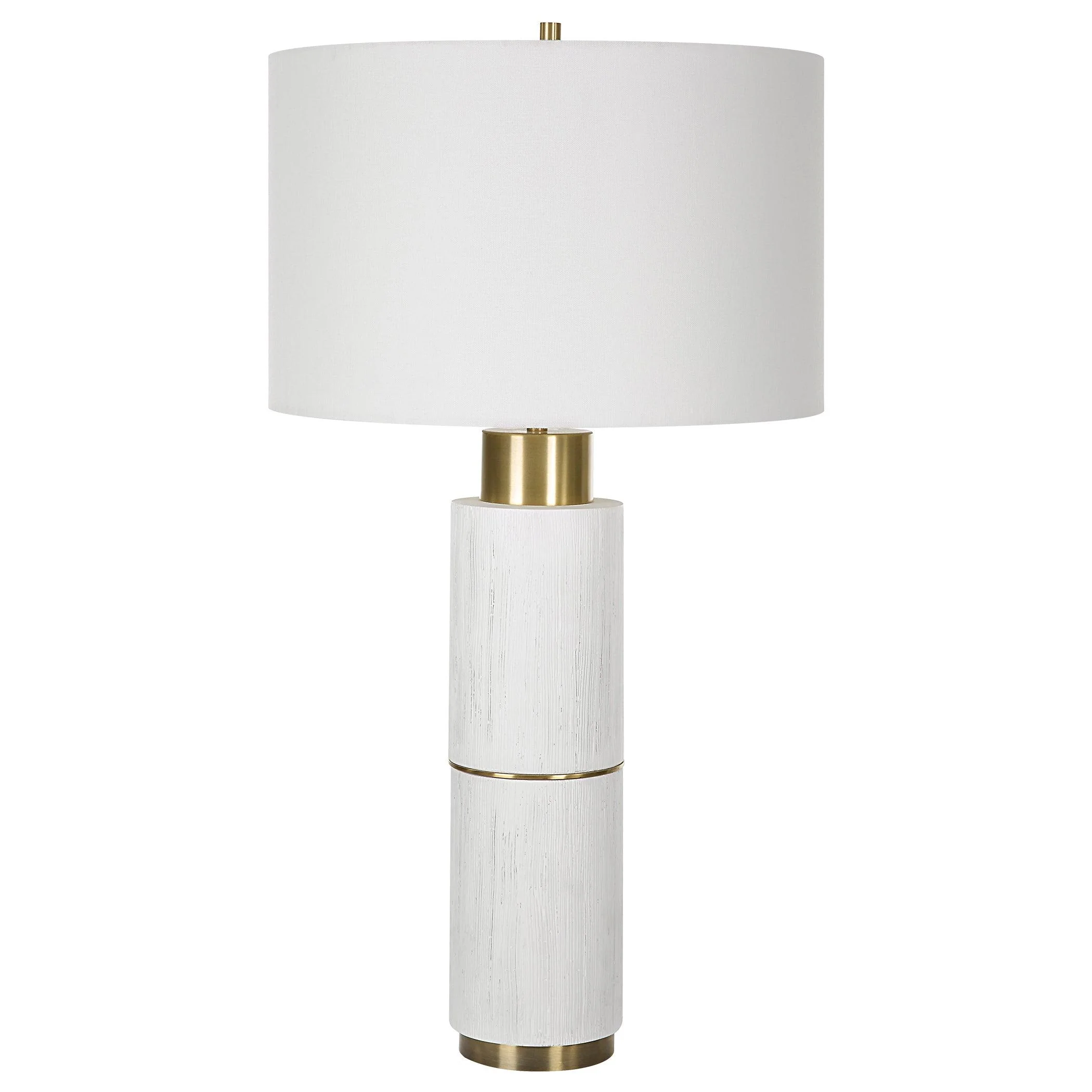 Ruse Whitewashed Table Lamp - Frankwebs