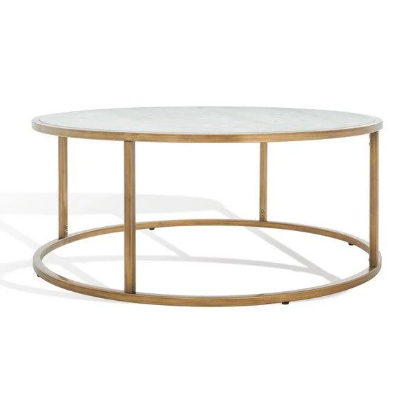 BRYNNA ROUND MARBLE COFFEE TABLE - Frankwebs