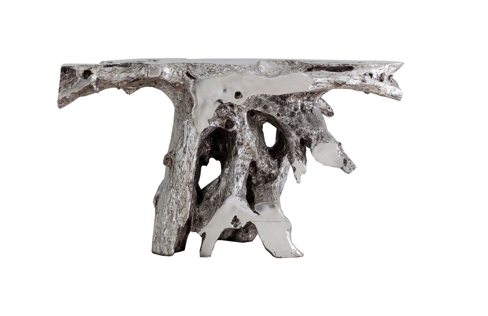 Brivo Freeform Console Table, Silver Leaf - Frankwebs