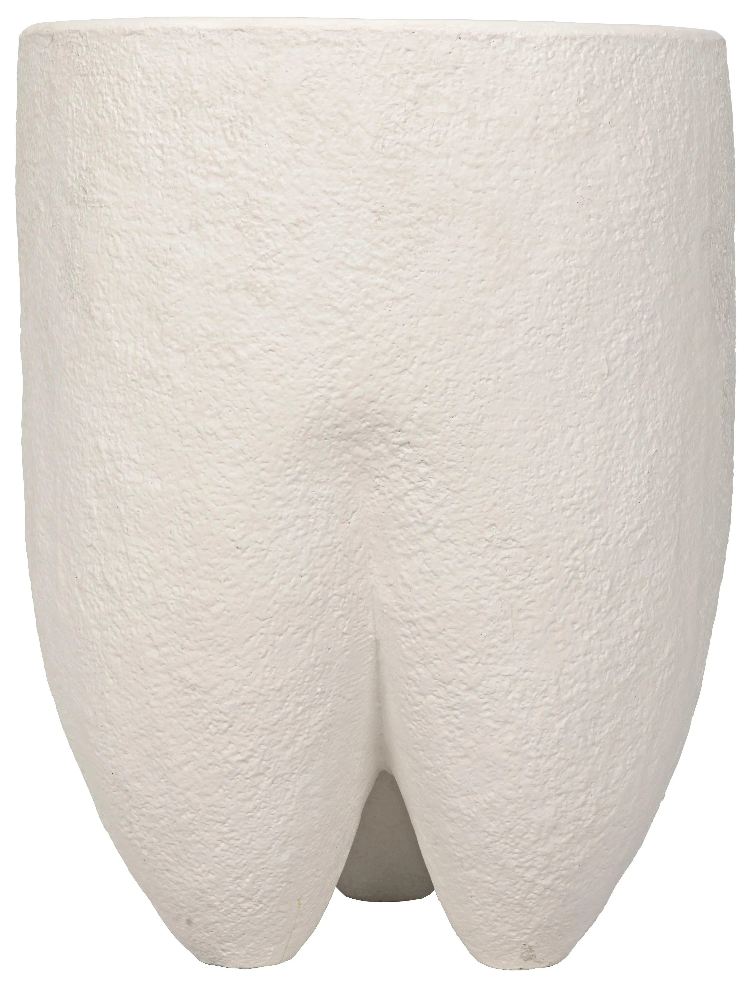 Donald Side Table, White Fiber Cement - Frankwebs